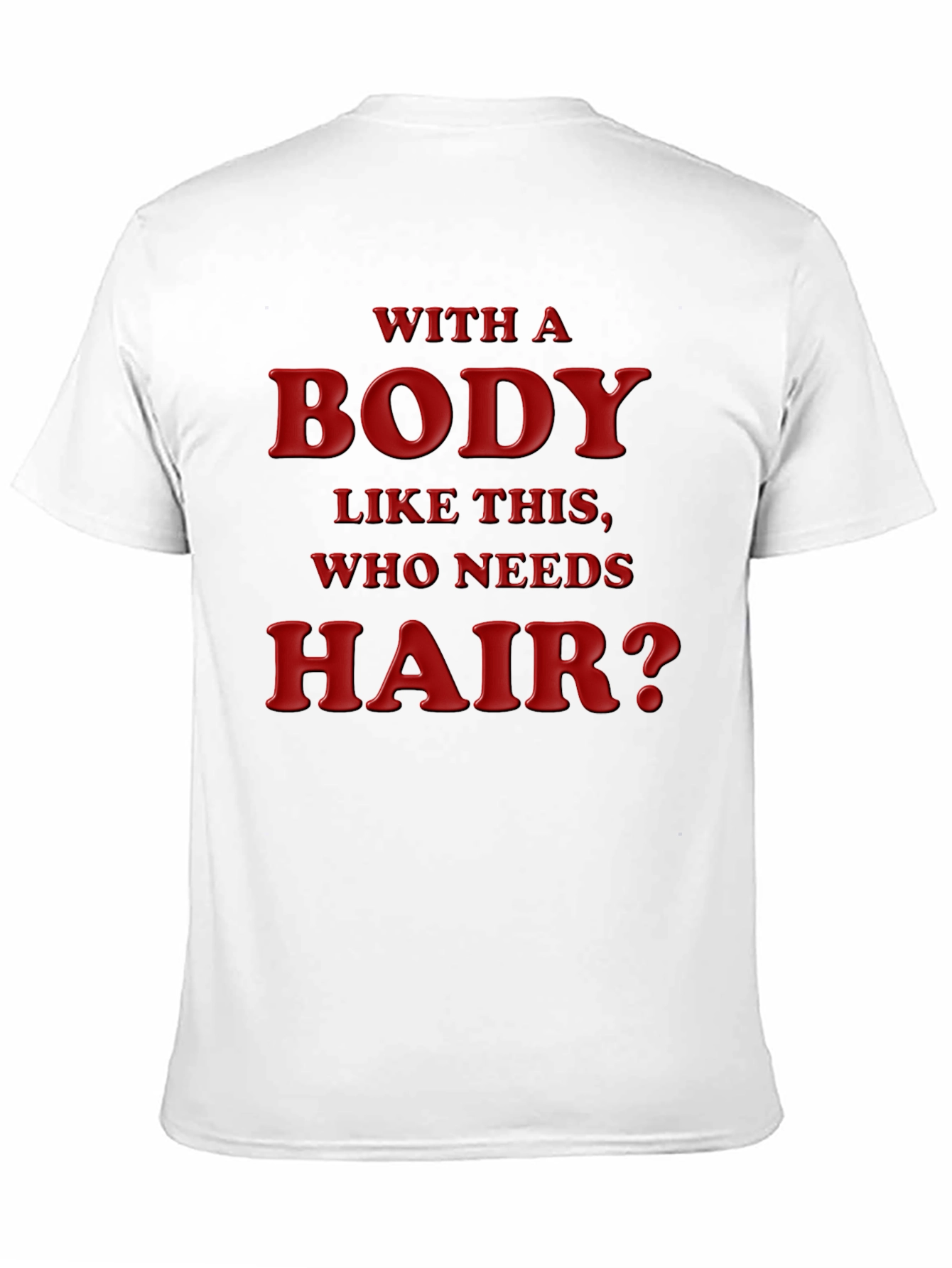 Black Humorous Baldness Acceptance T-Shirt view 11