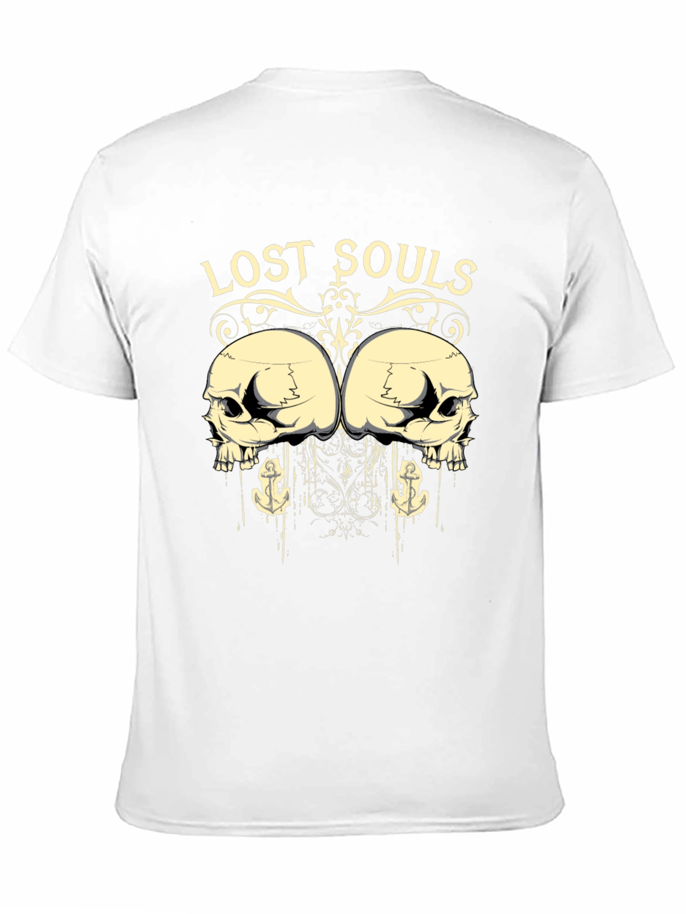 Black Lost Souls Graphic Print T-Shirt - Unisex view 11