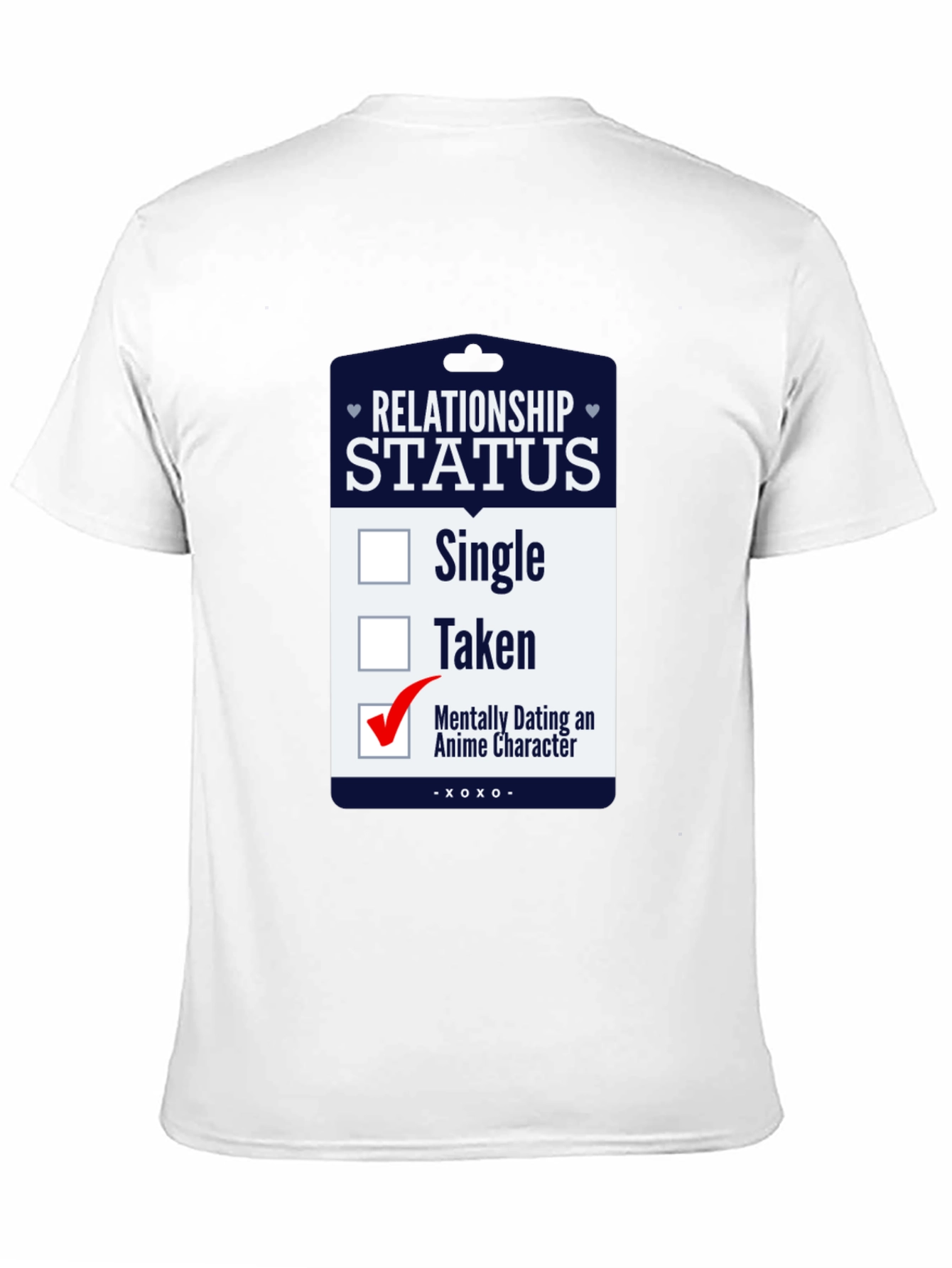 Black Mentally Dating Anime Character T-Shirt view 11