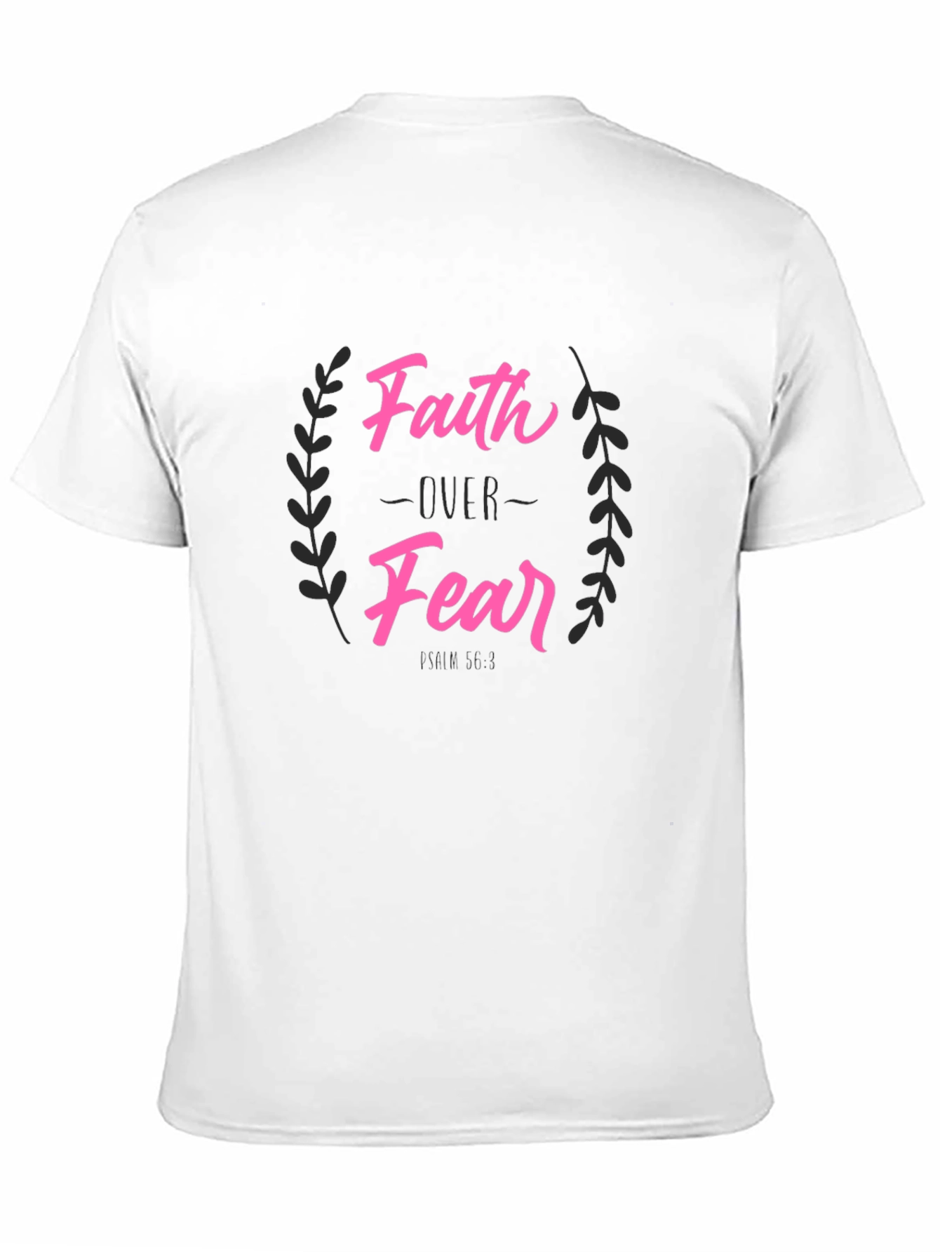 Black Faith Over Fear Graphic Tee - Christian Inspired T-Shirt view 11