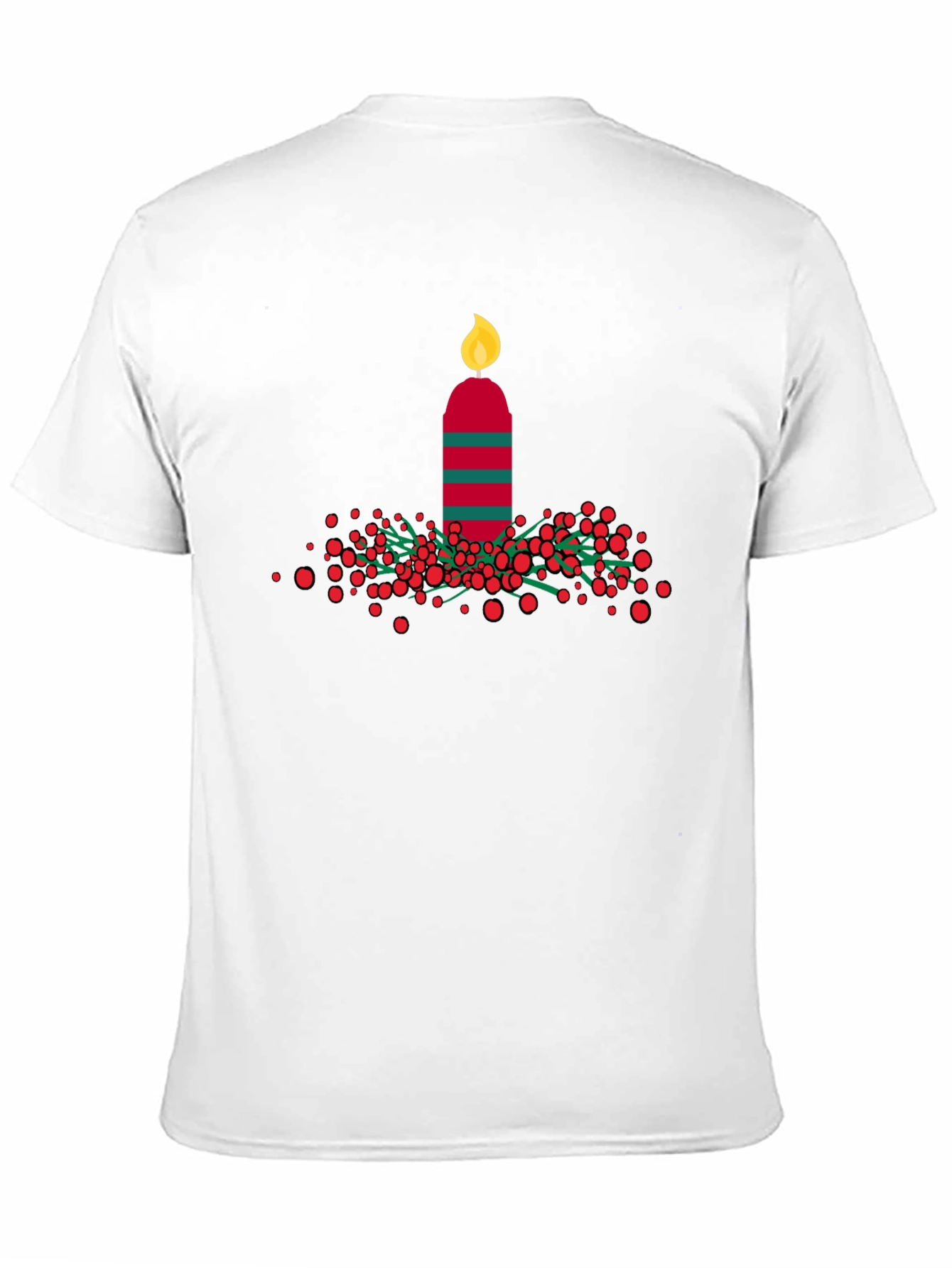 Festive Holiday Candle T-Shirt - 11