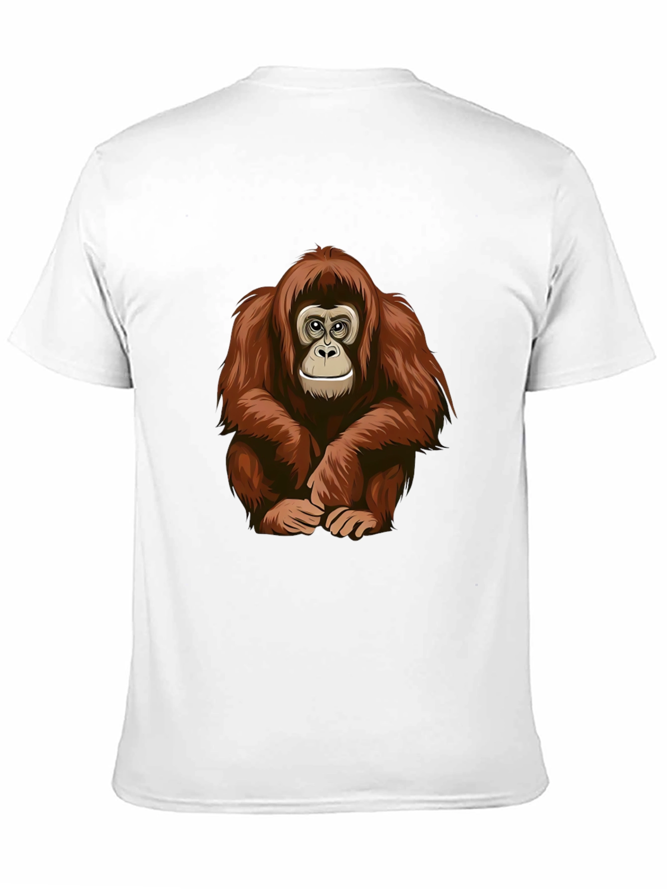 Black Orangutan Graphic T-Shirt - Cool Ape Design Tee view 11