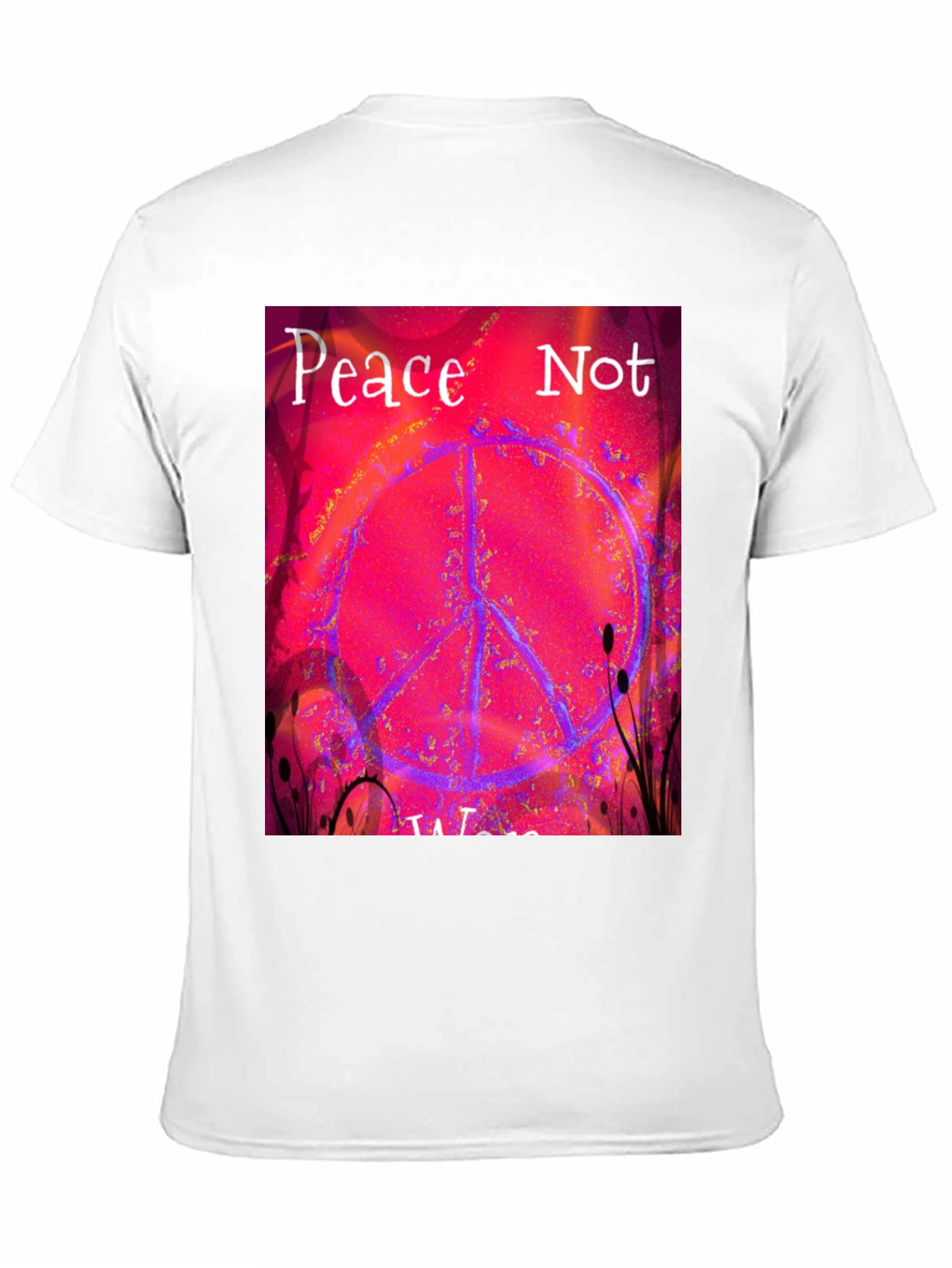 Black Peace Not War Graphic Tee view 11