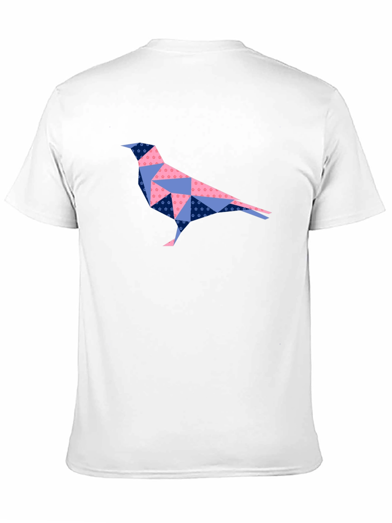 Black Geometric Origami Bird T-Shirt - Unique Design view 11