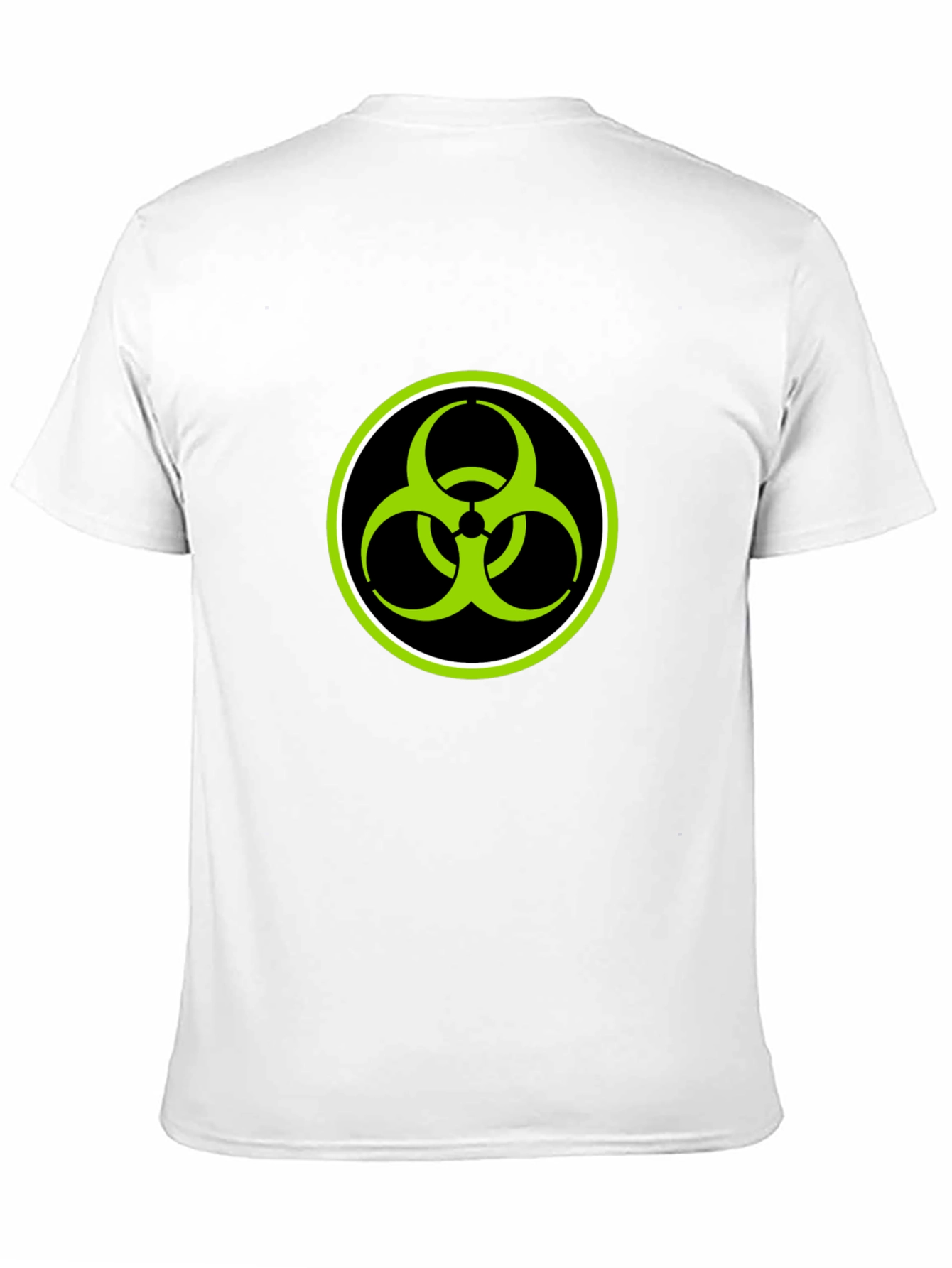 Black Biohazard Symbol Graphic T-Shirt - Black view 11