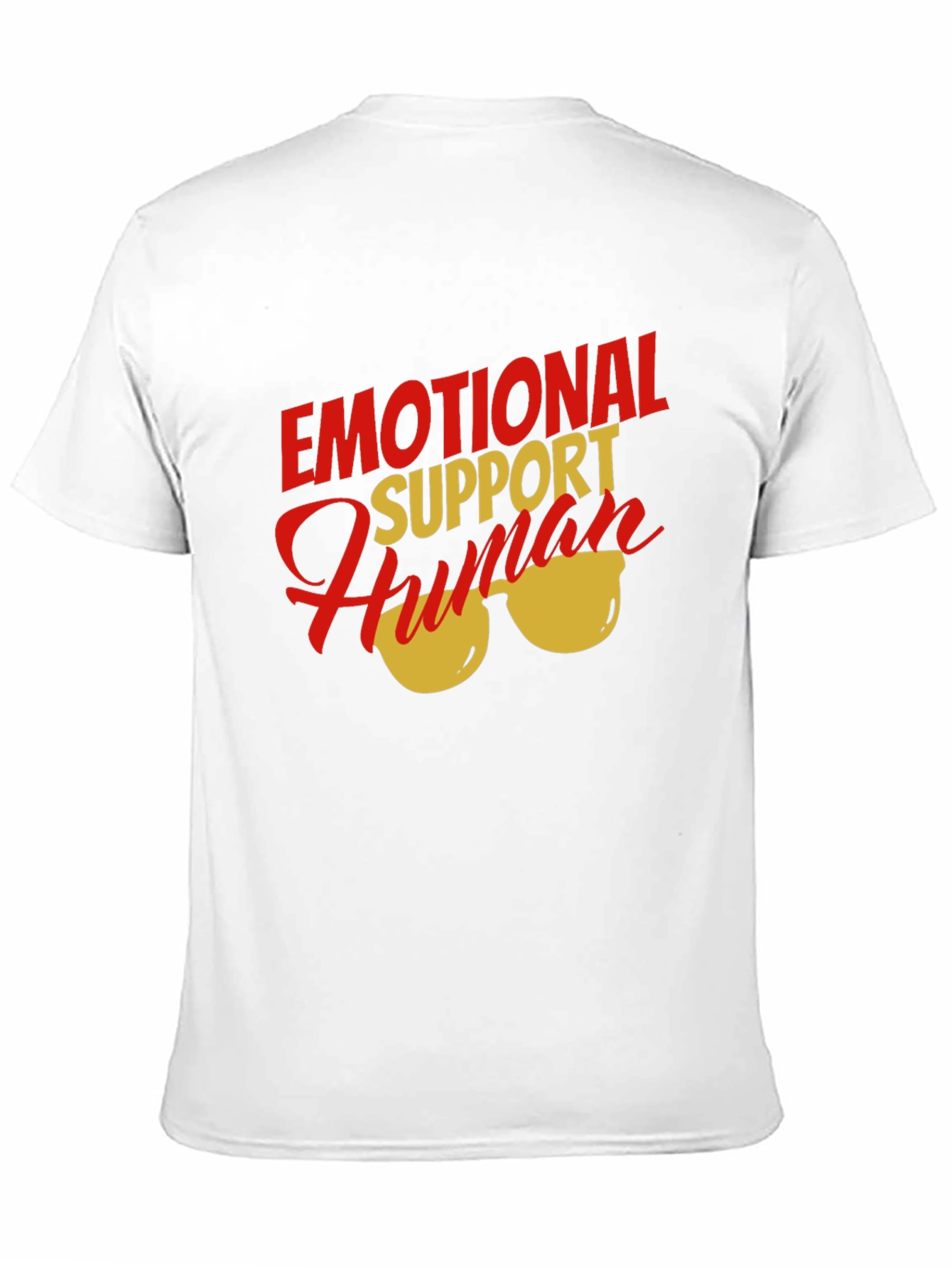 Black Emotional Support Human T-Shirt view 11