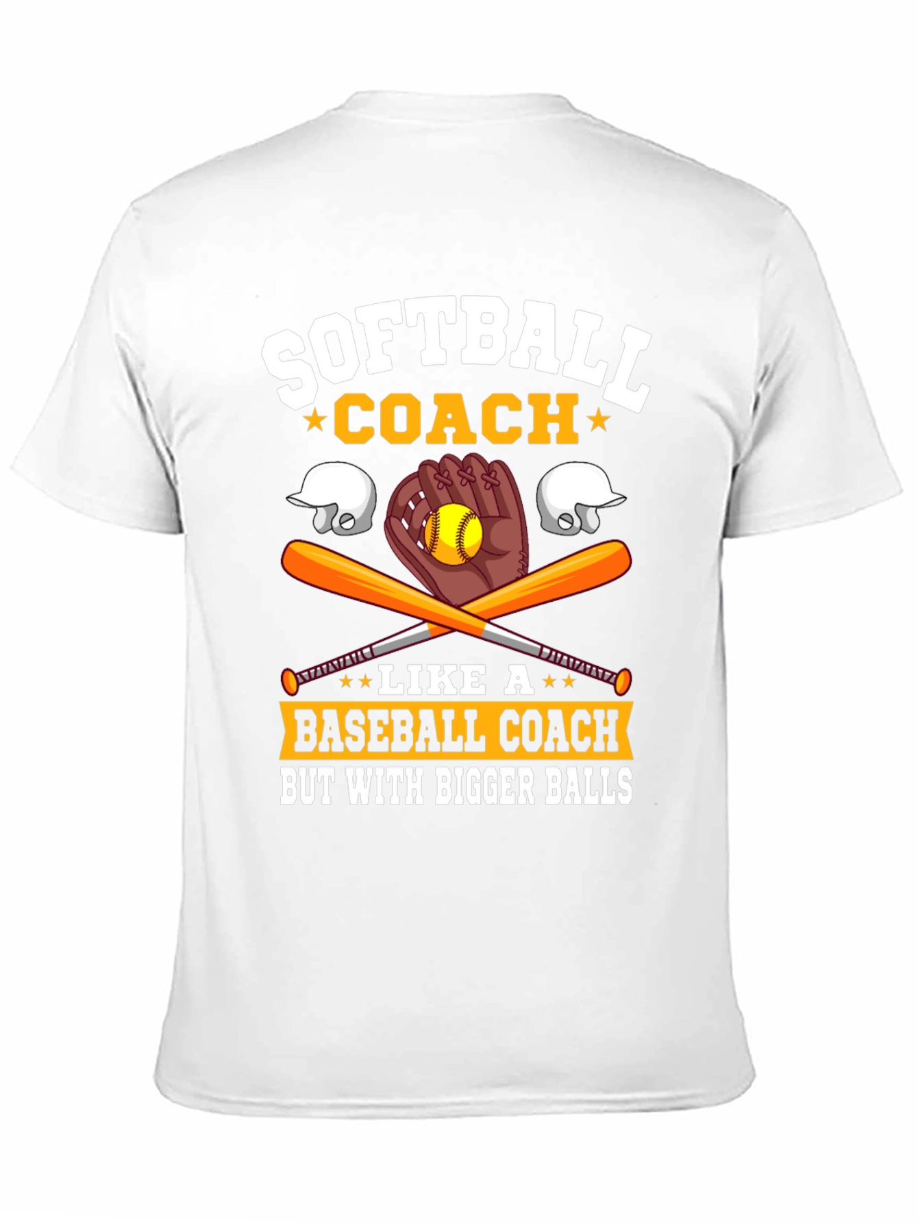 Black Softball Coach Bigger Balls Graphic Tee view 11