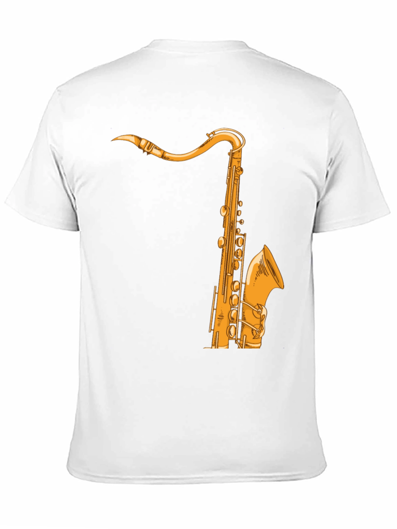 Black Saxophone Graphic Tee - Music Lover Shirt view 11