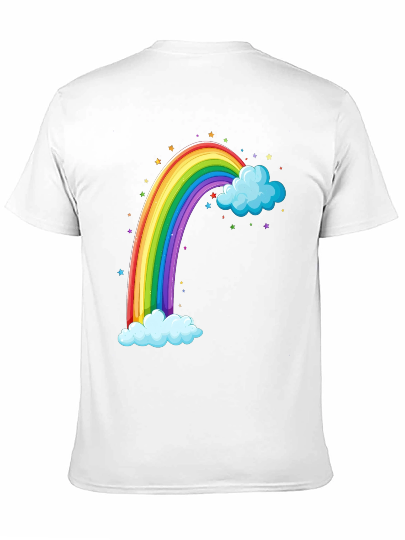 Black Rainbow & Cloud Graphic T-Shirt view 11