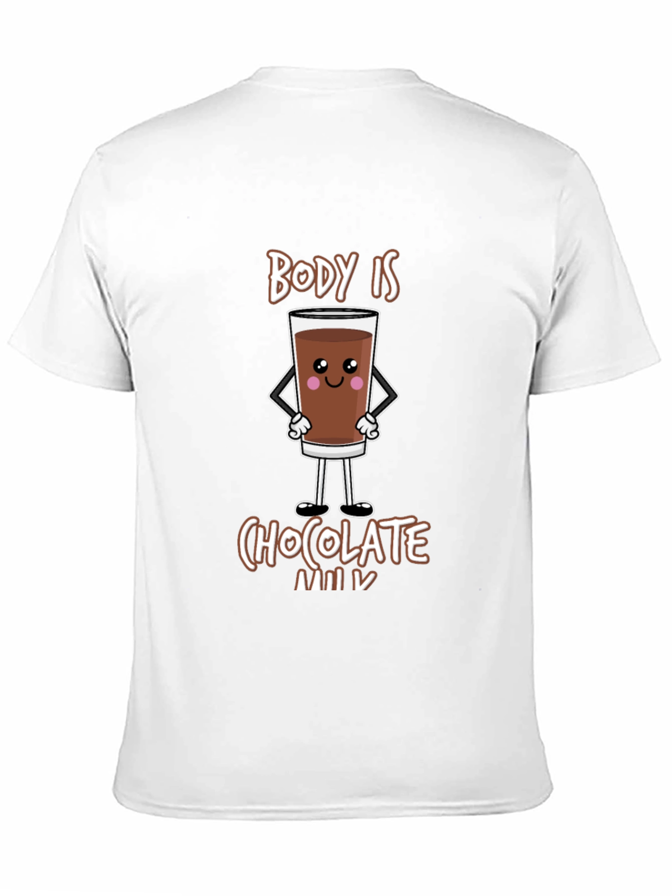 Black Funny Chocolate Milk Body T-Shirt - Unisex Tee view 11