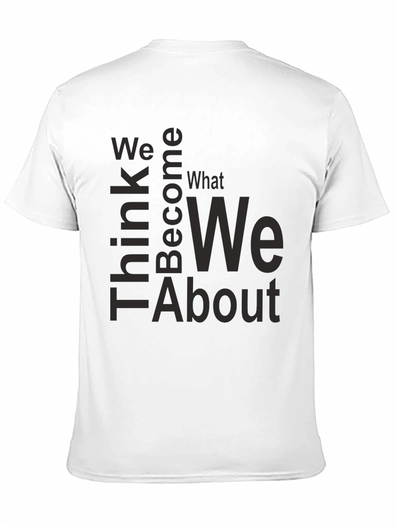 Black Inspirational 'Think' Graphic T-Shirt - Unisex view 11