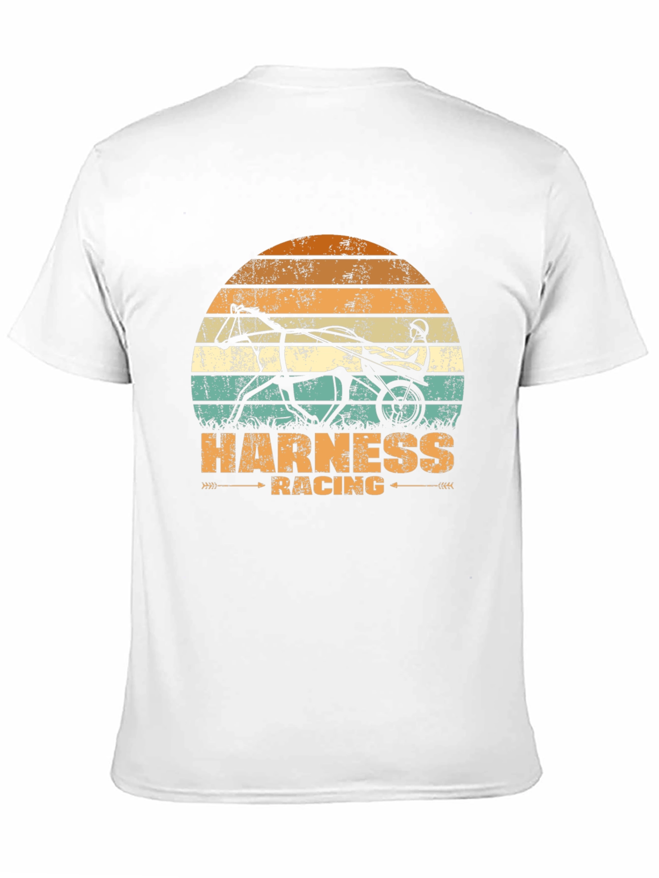 Black Harness Racing Graphic Tee - Retro Style view 11