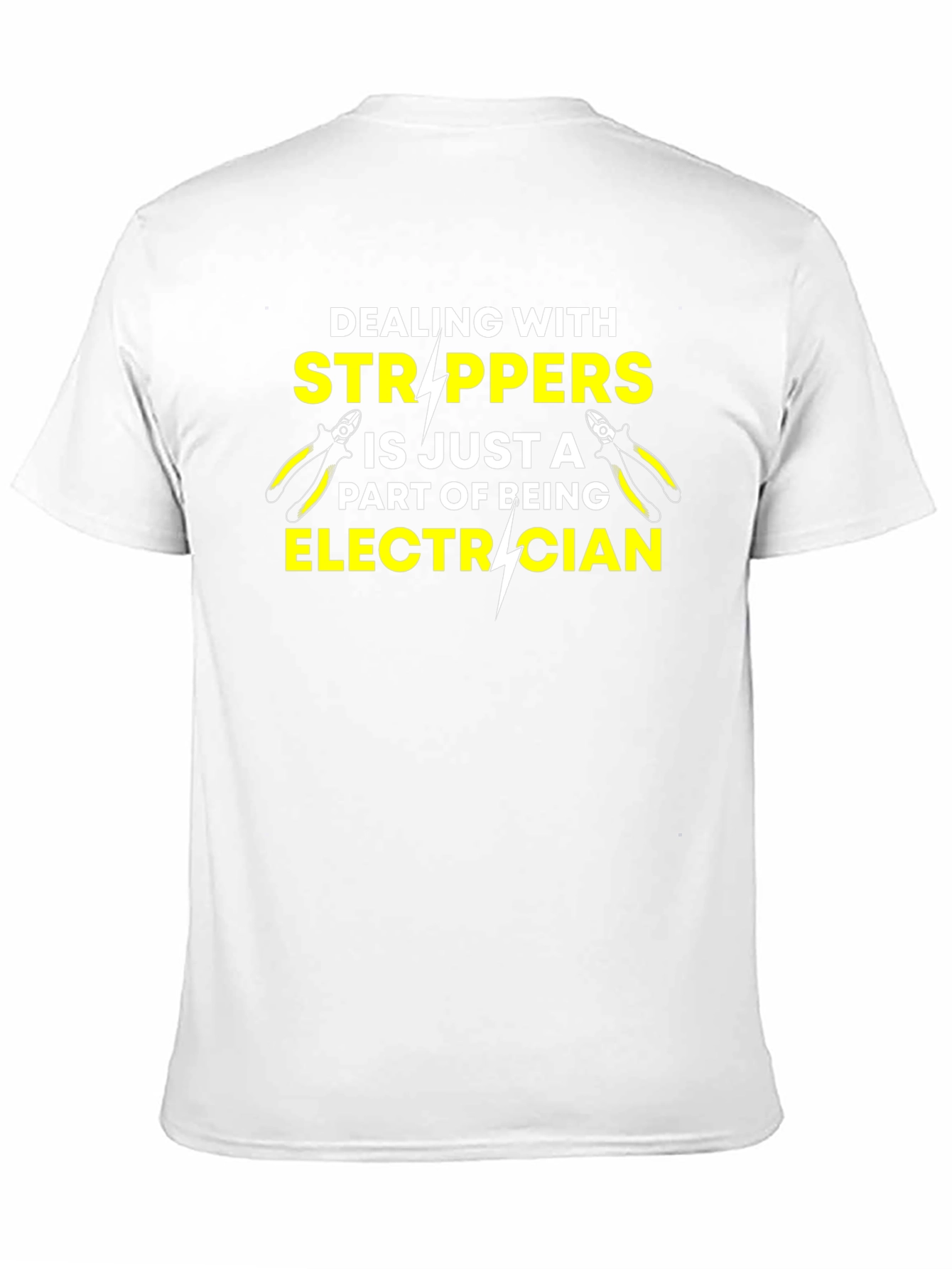 Black Electrician Stripper Humor T-Shirt view 11