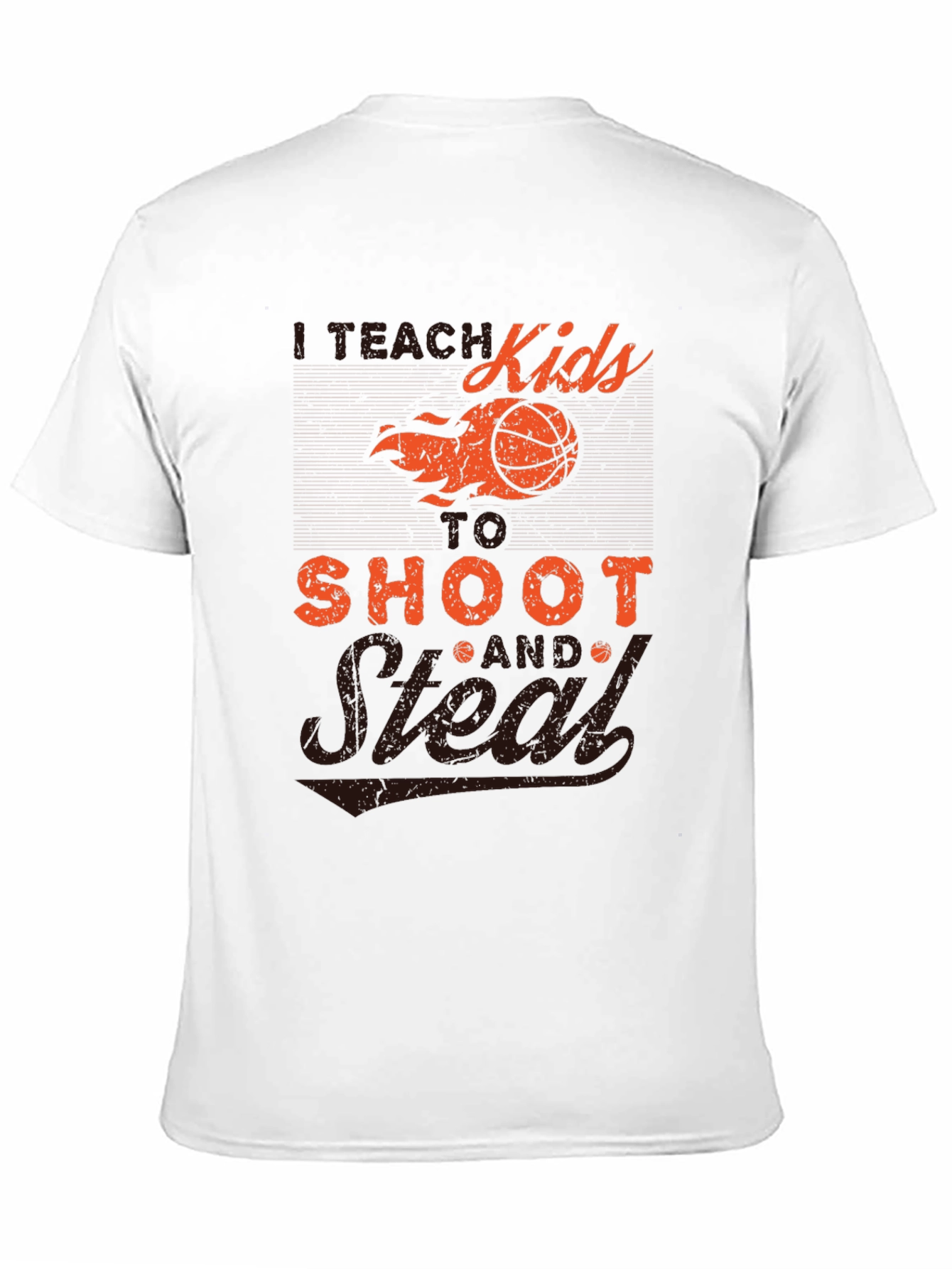 Black I Teach Kids to Shoot & Steal T-Shirt view 11