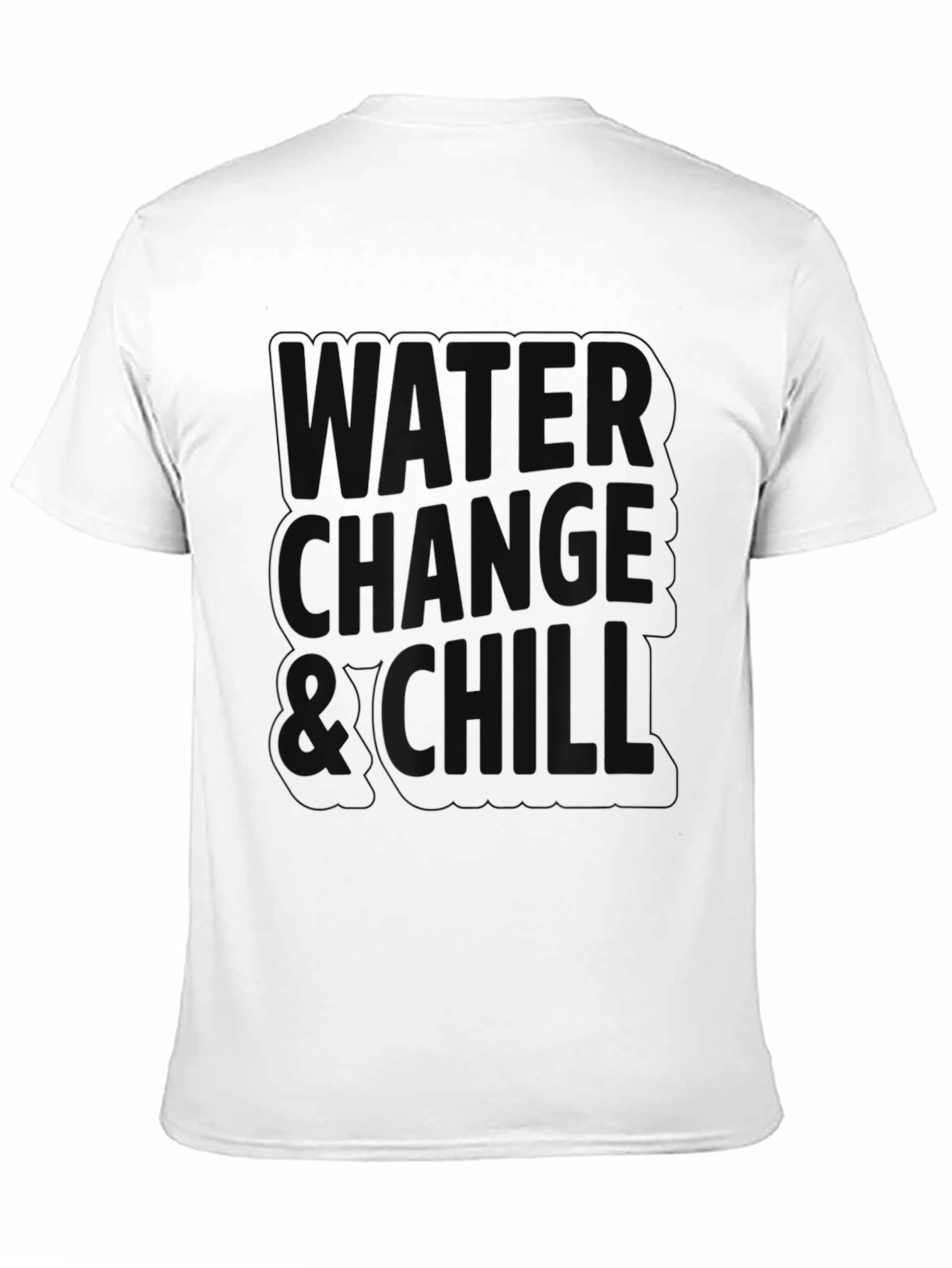 Black Water Change & Chill Black Graphic Tee view 11