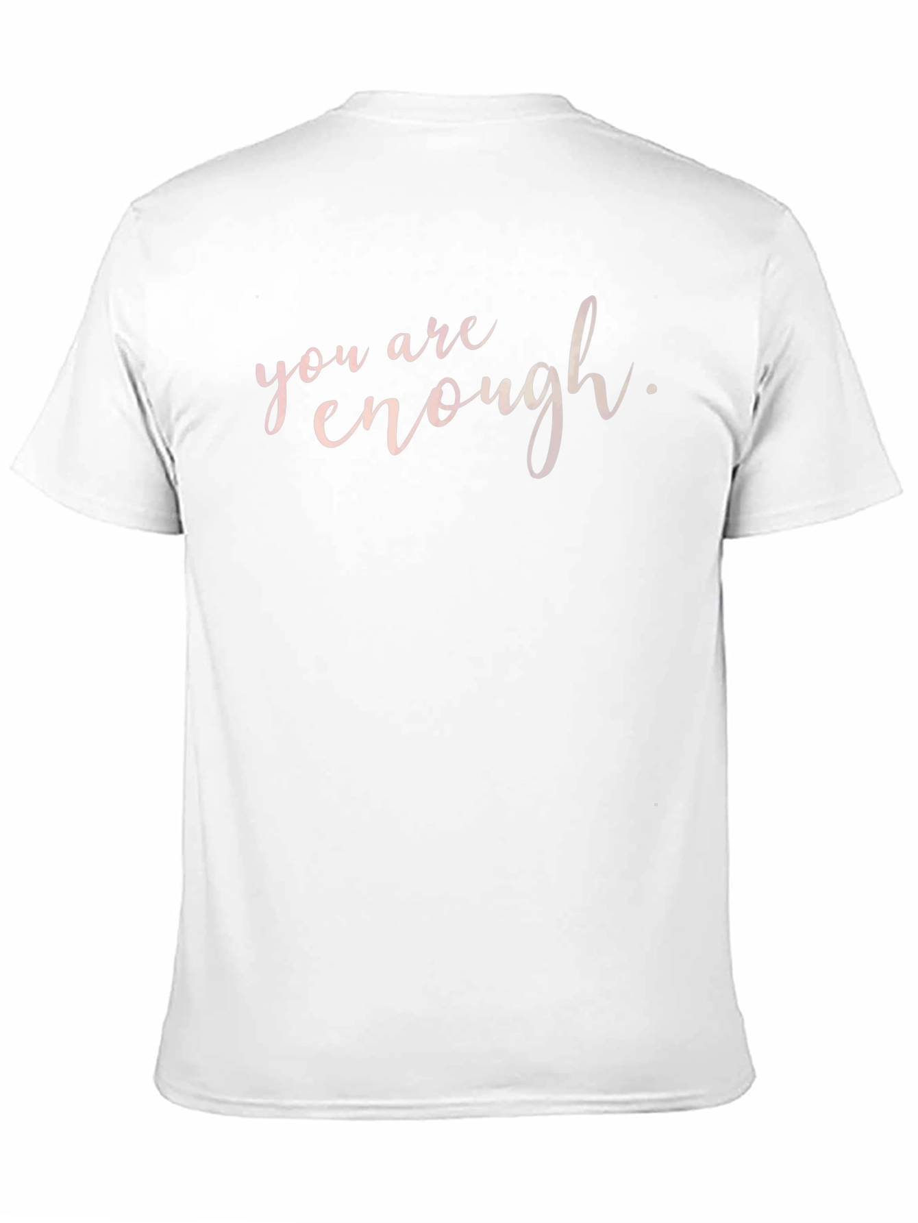 Black You Are Enough Black T-Shirt view 11