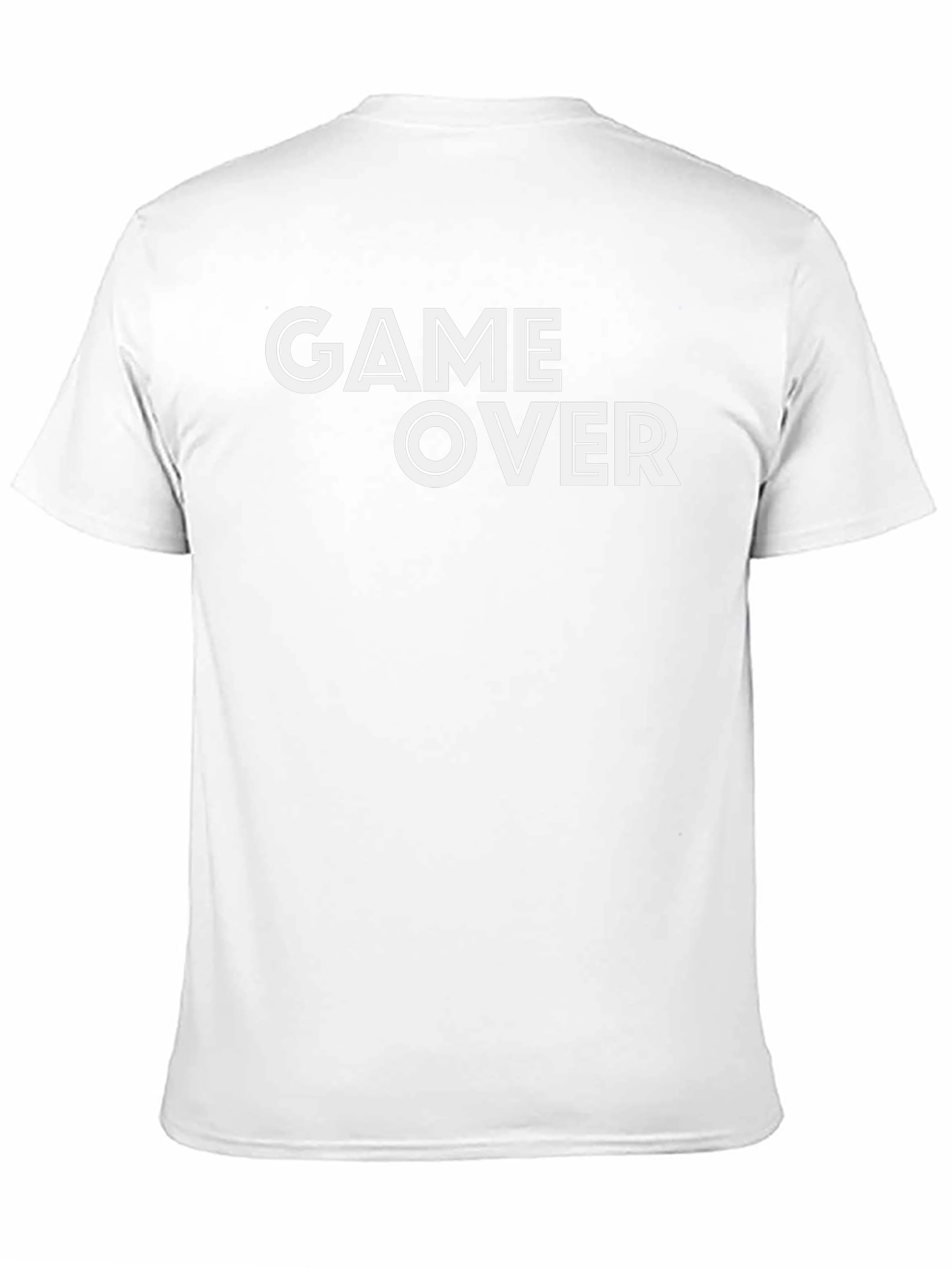 Black Game Over Black T-Shirt - Bold Graphic Tee view 11