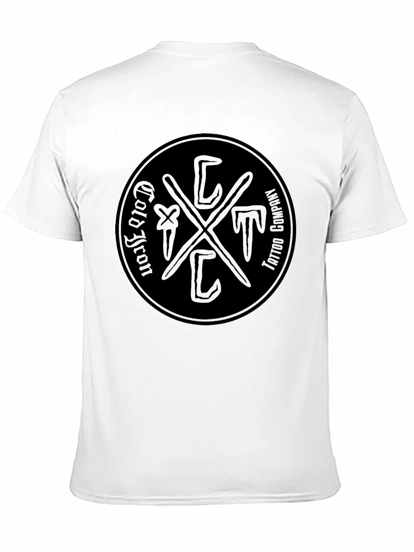 Black Cold Iron Tattoo Company Black T-Shirt view 11