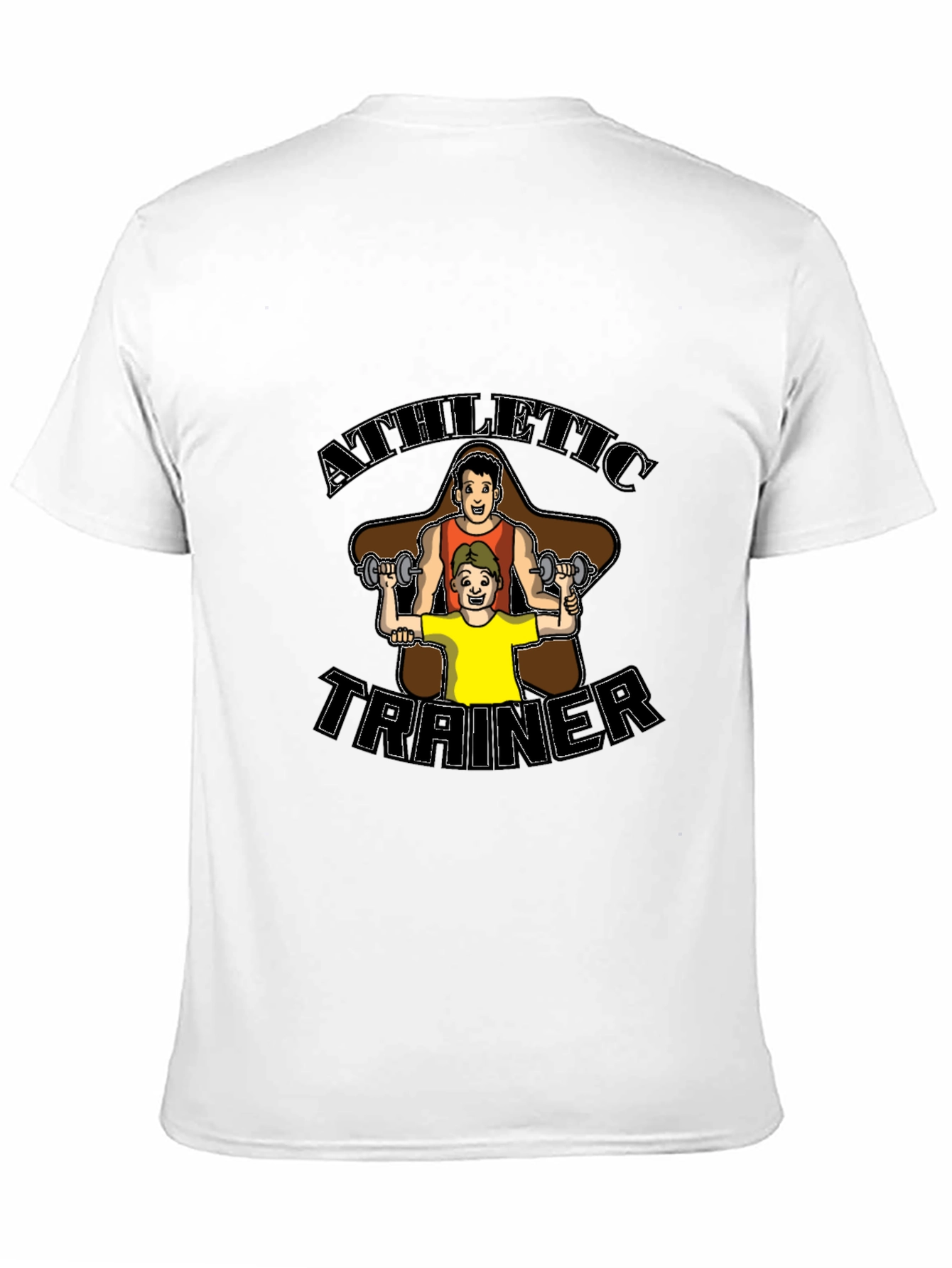 Black Athletic Trainer Graphic Tee - Black Unisex view 11