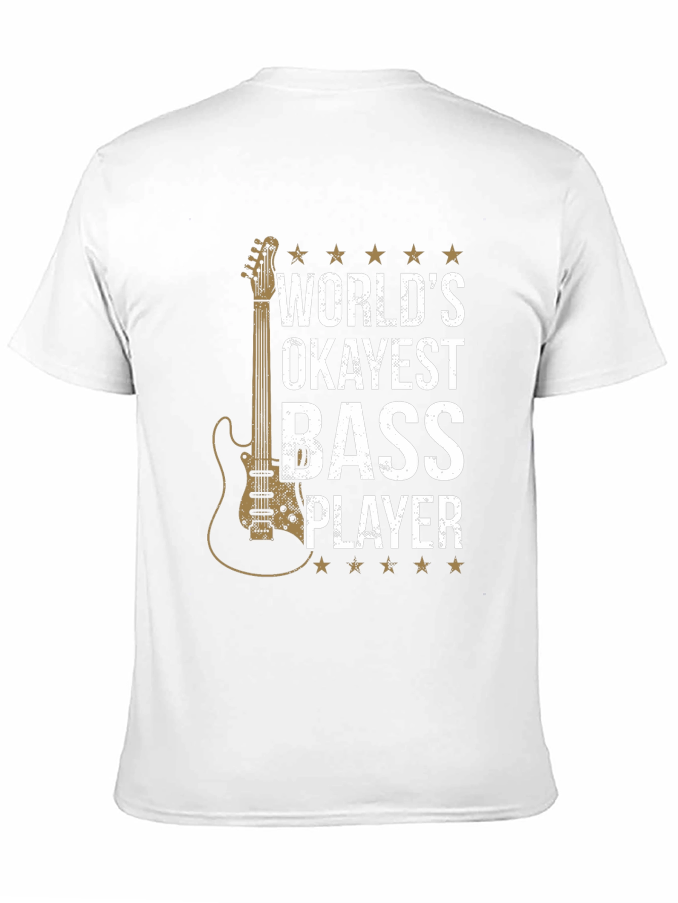 Black World's Okayest Bass Player T-Shirt view 11