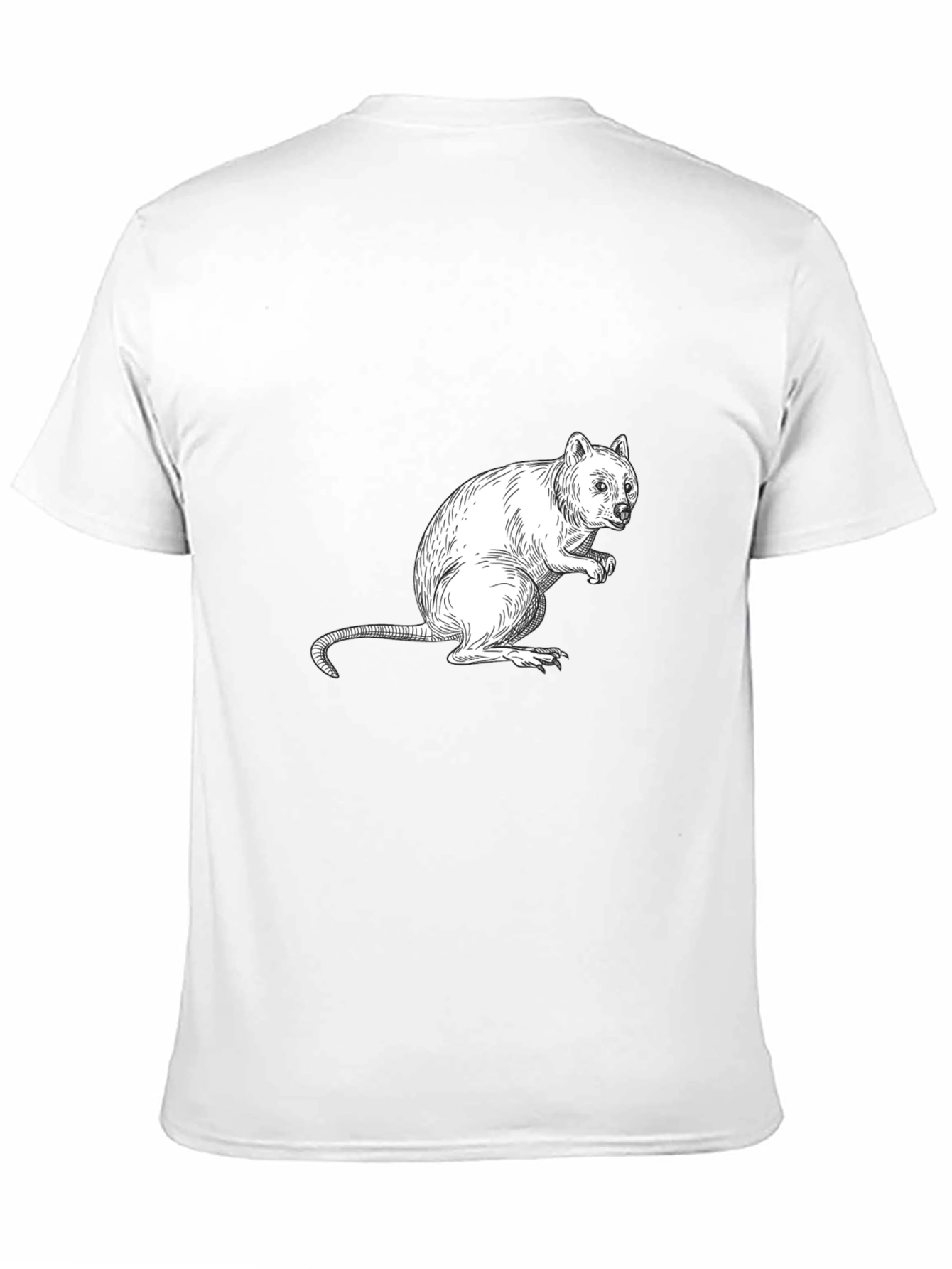 Black Quokka Graphic Black T-Shirt - Unique Animal Tee view 11