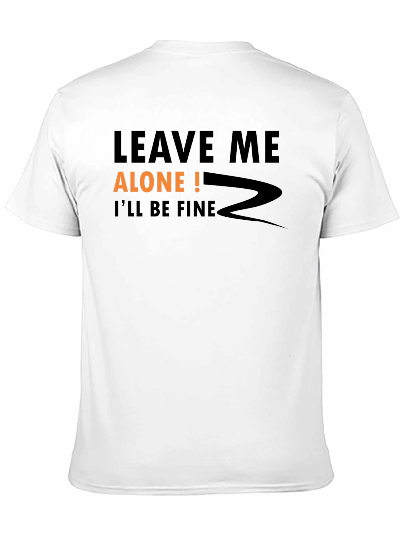 Black Leave Me Alone Graphic Tee view 11