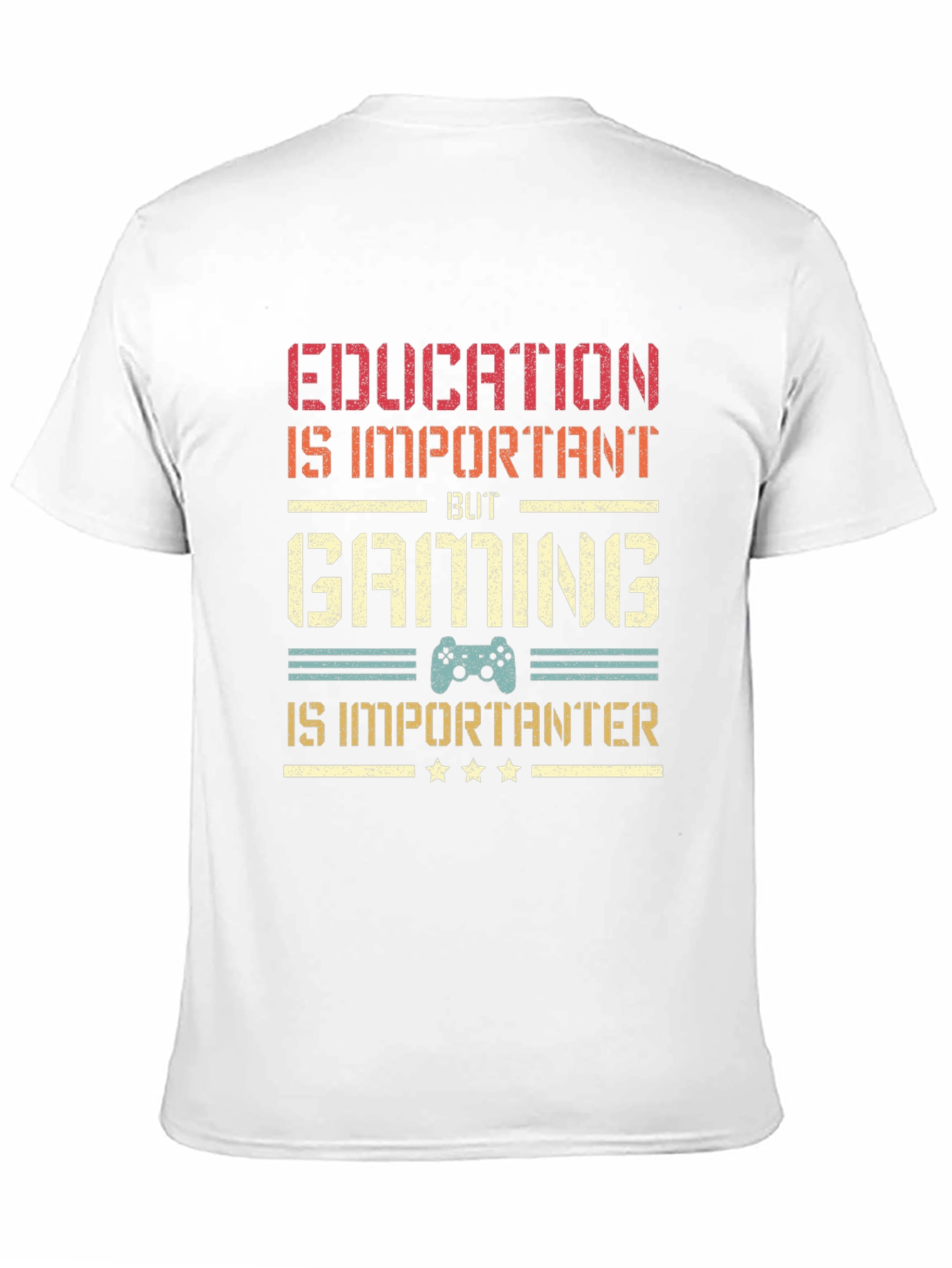 Black Gaming is Importanter T-Shirt - Gamer Gift view 11