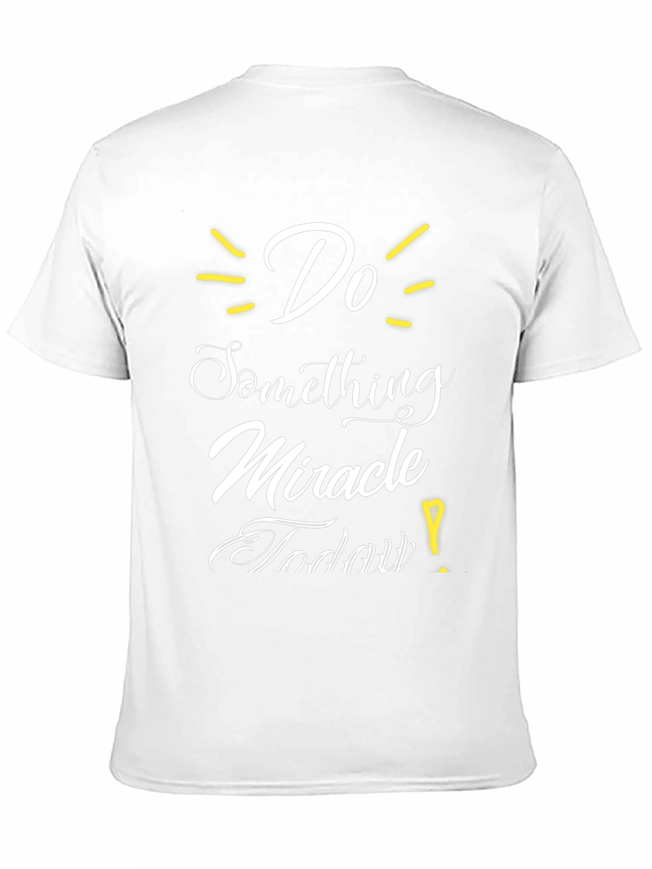 Black Inspirational Graphic T-Shirt - Do Something Miracle Today! view 11