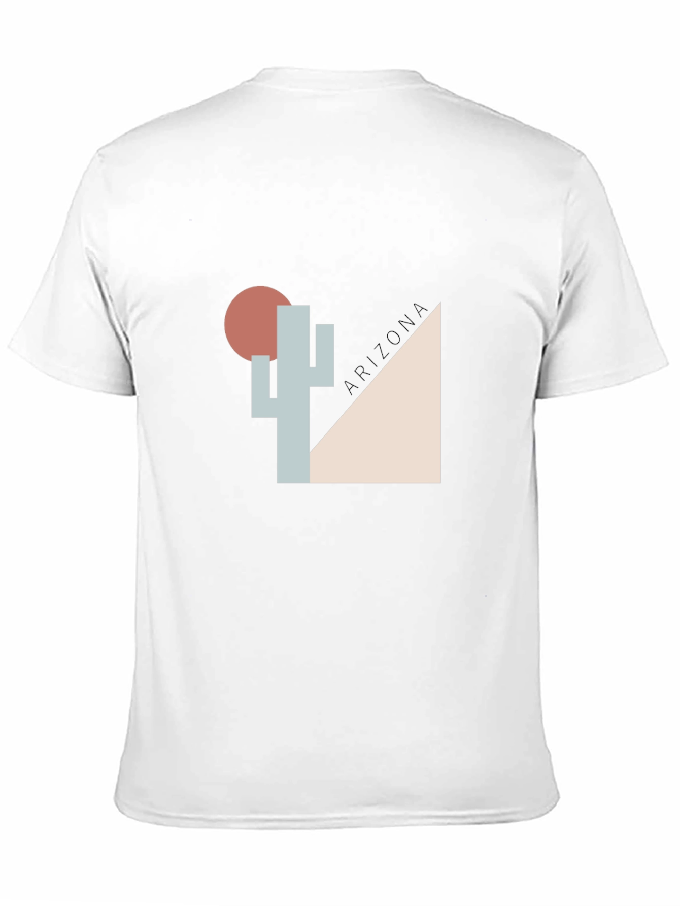 Black Geometric Desert Cactus Graphic Tee view 11