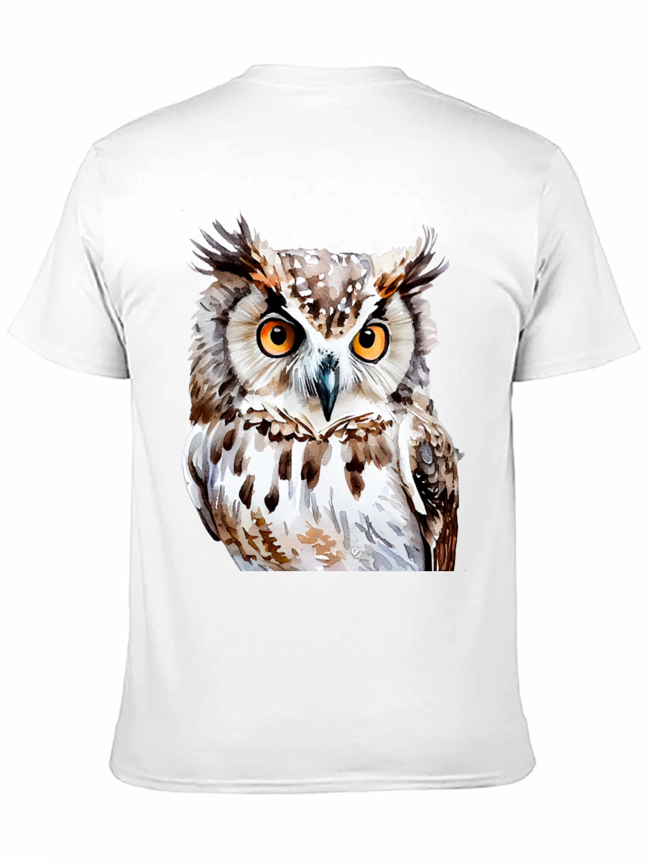 Black Owl Graphic Print T-Shirt - Black view 11