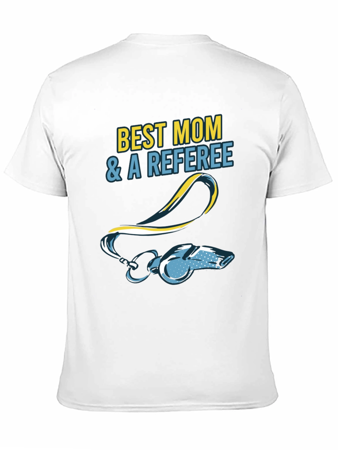 Black Best Mom & a Referee T-Shirt view 11