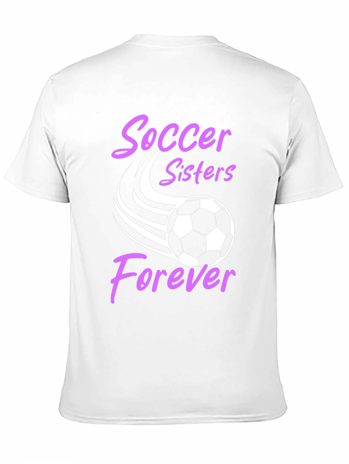 Black Soccer Sisters Forever Graphic T-Shirt view 11