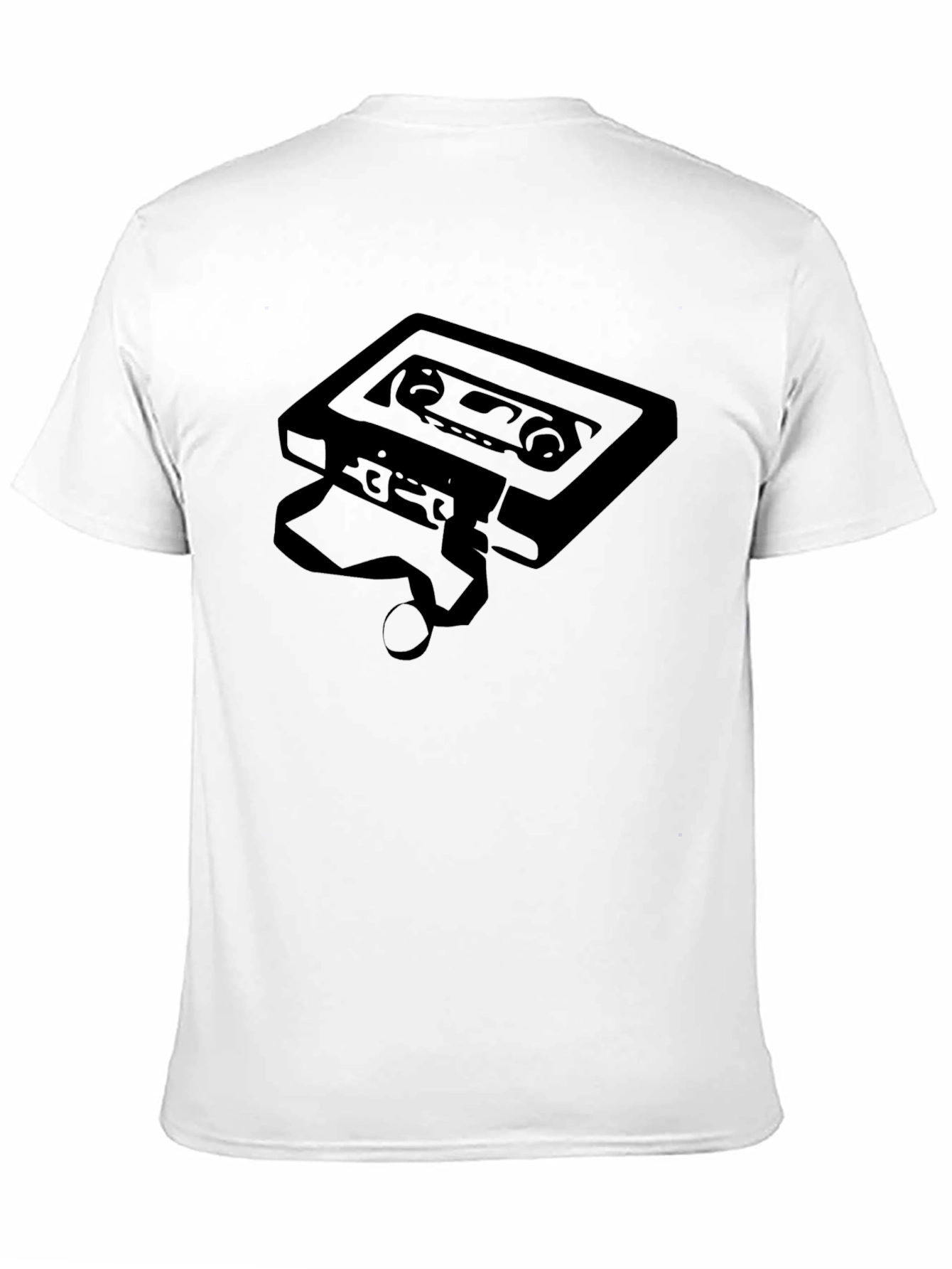 Black Retro Cassette Tape Graphic Tee - Black view 11