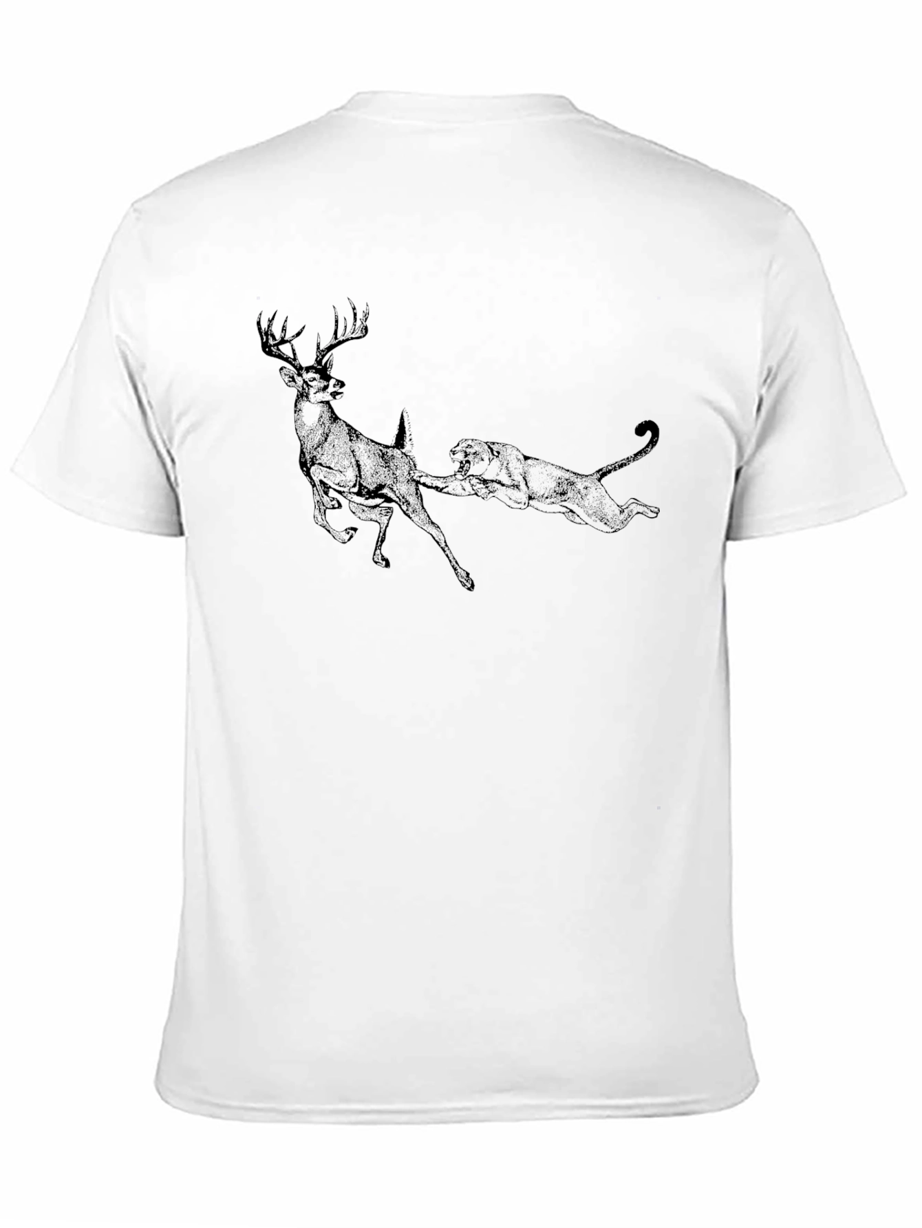 Black Predator and Prey Black Graphic T-Shirt view 11