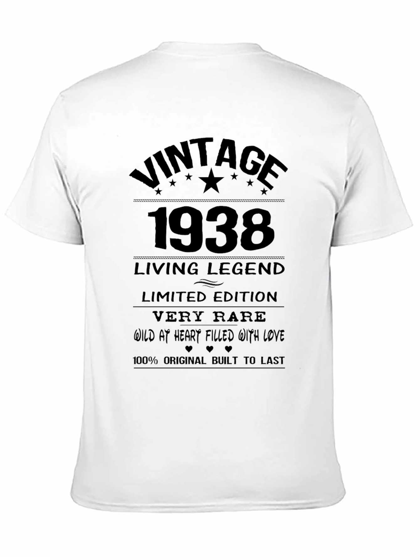 Black Vintage 1938 Living Legend T-Shirt view 11