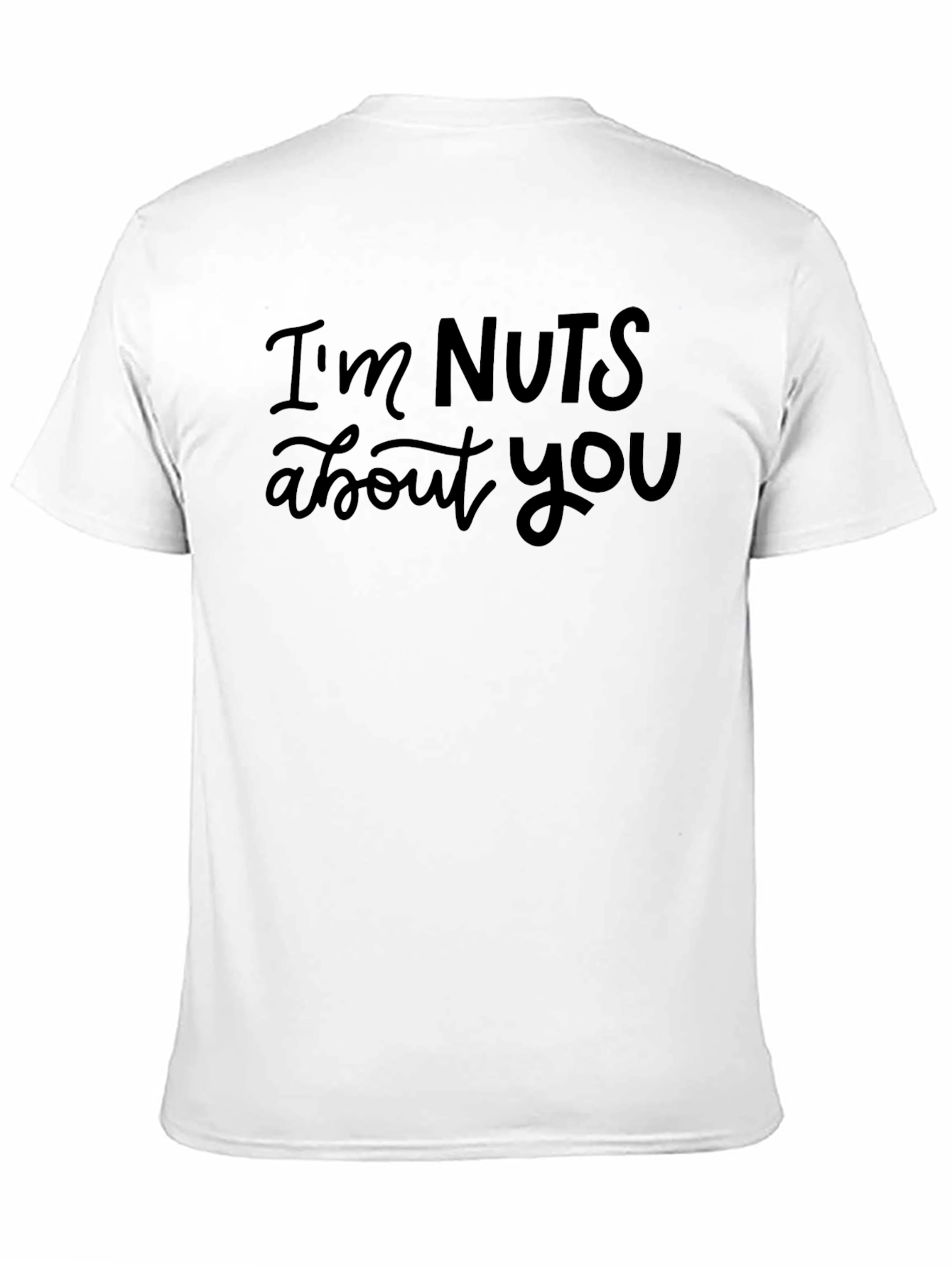 Black I'm Nuts About You Graphic Tee - Black view 11