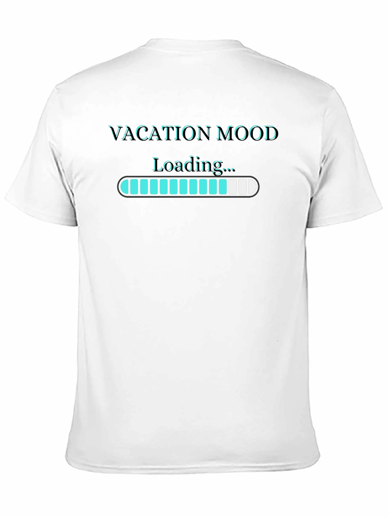 Black Vacation Mood Loading T-Shirt - Relax and Unwind! view 11