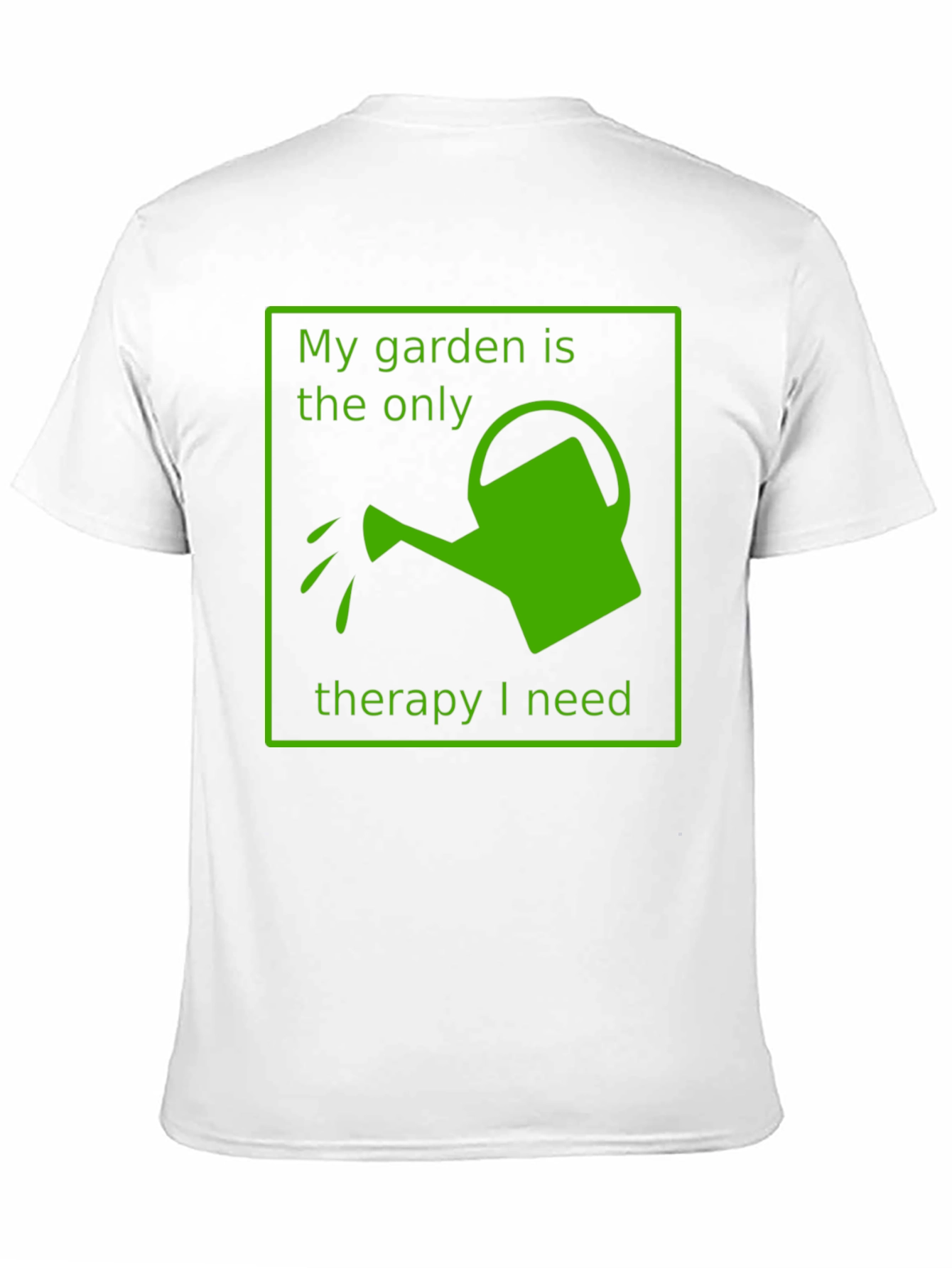 Black Gardening Therapy T-Shirt - My Garden is My Therapy view 11