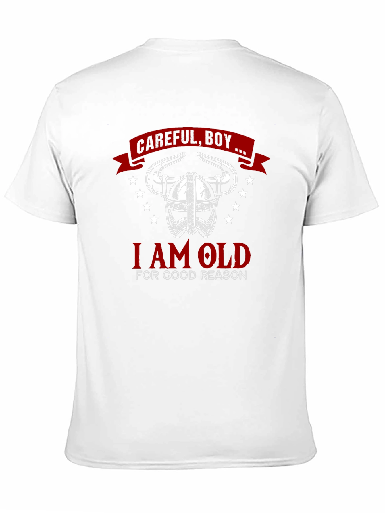 Black Careful, Boy, I Am Old for Good Reason T-Shirt view 11
