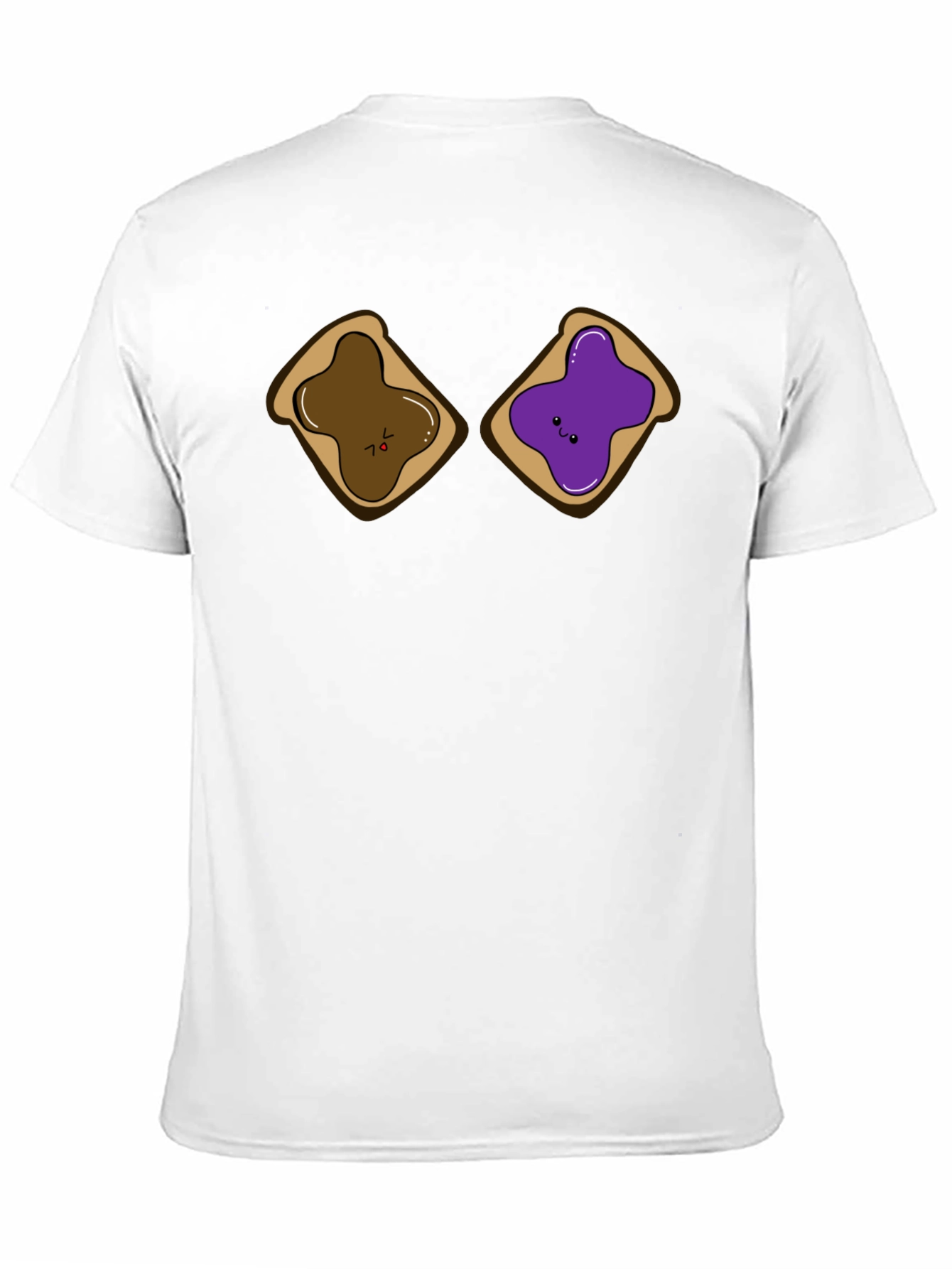 Black PB&J Sandwich Funny Graphic T-Shirt view 11
