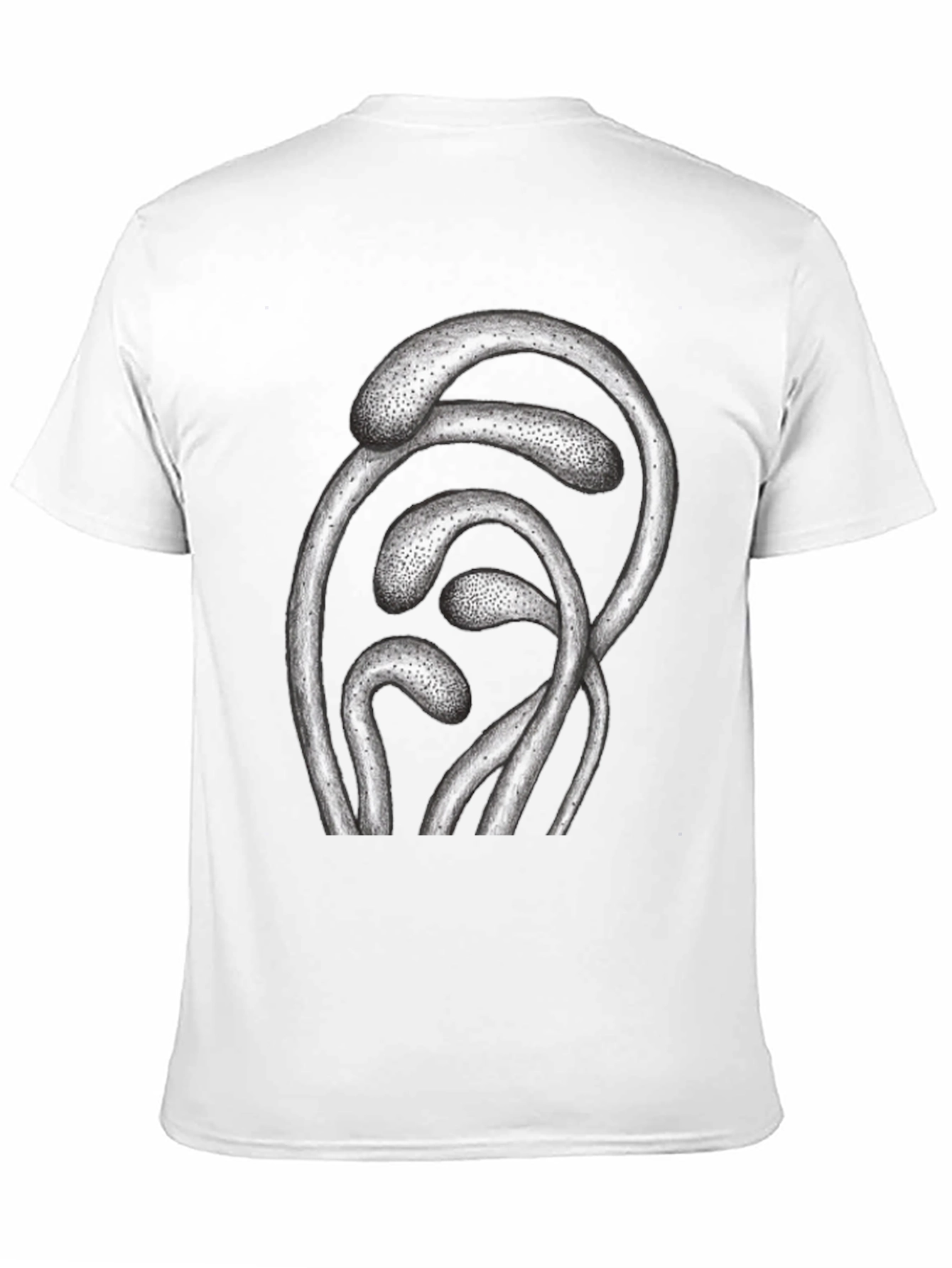 Black Abstract Graphic Print Black T-Shirt view 11