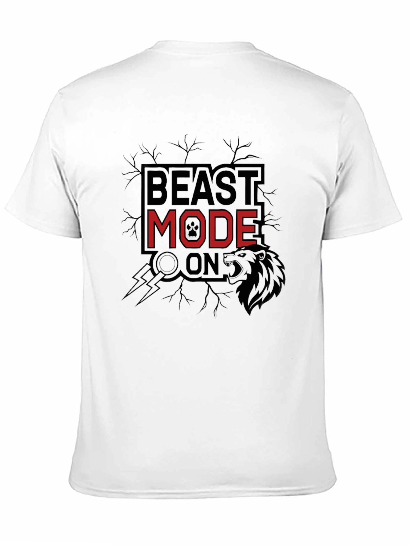 Black Beast Mode On Black T-Shirt view 11