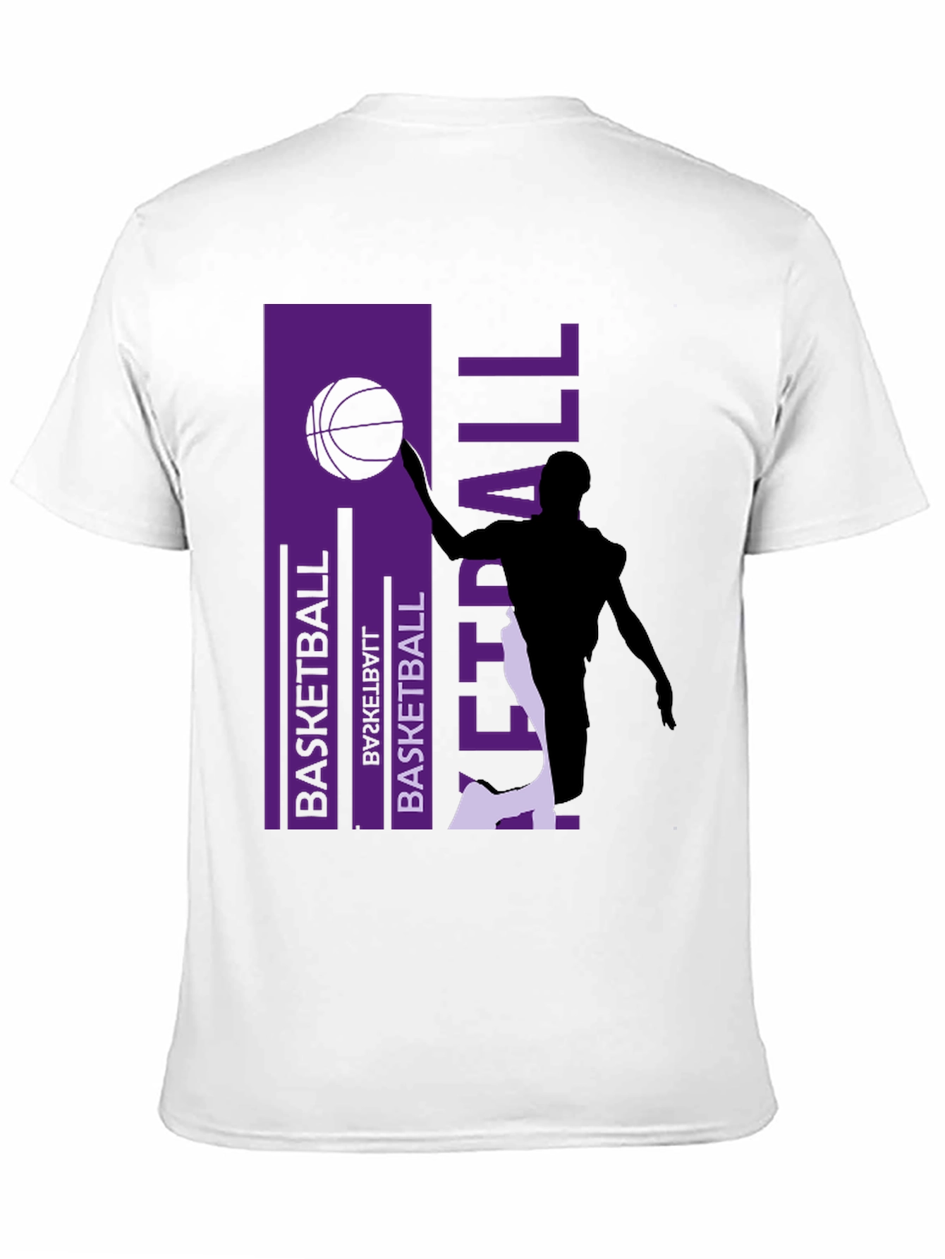 Black Basketball Graphic Print Tee - Stylish Activewear view 11