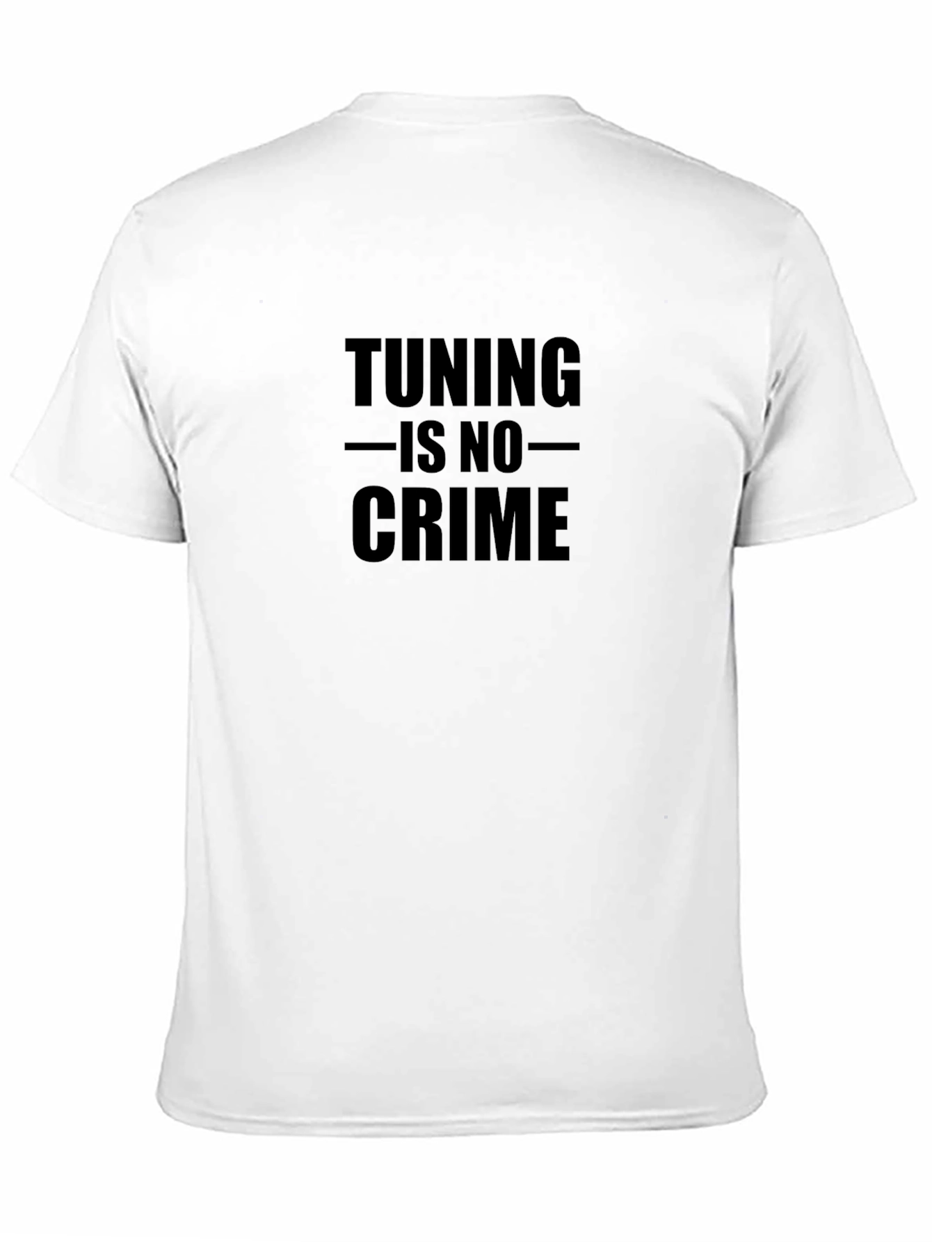 Black Tuning is No Crime Graphic Tee view 11