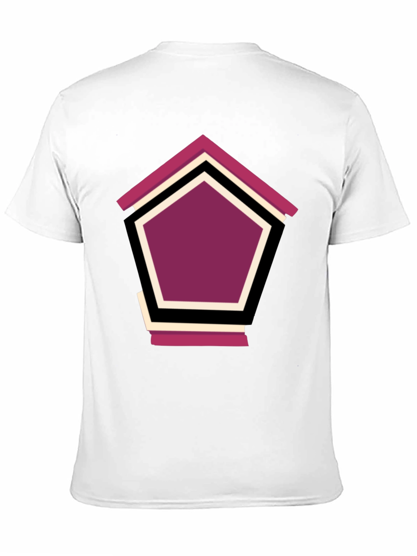 Black Geometric Penthouse T-Shirt - Stylish Design view 11