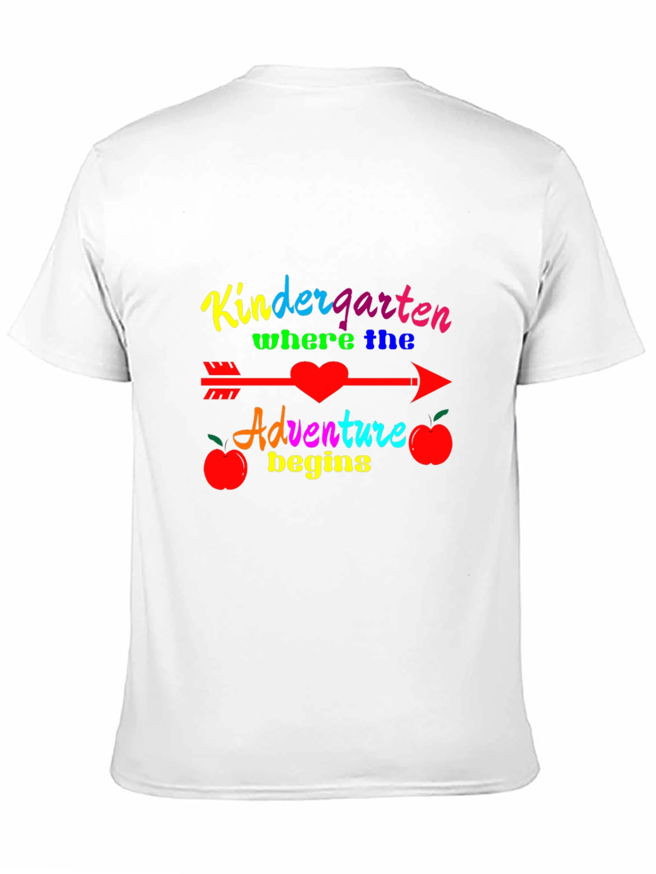 Black Kindergarten Adventure Begins T-Shirt view 11