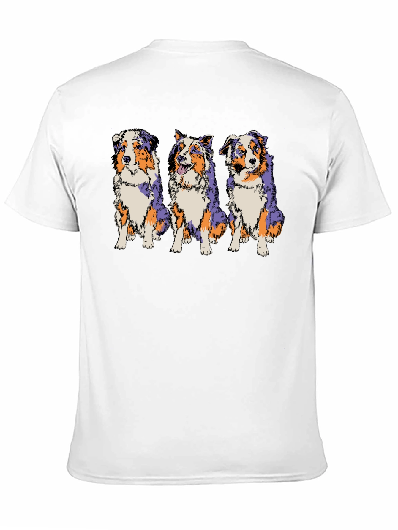 Black Three Dogs Graphic Tee - Black Cotton Blend view 11