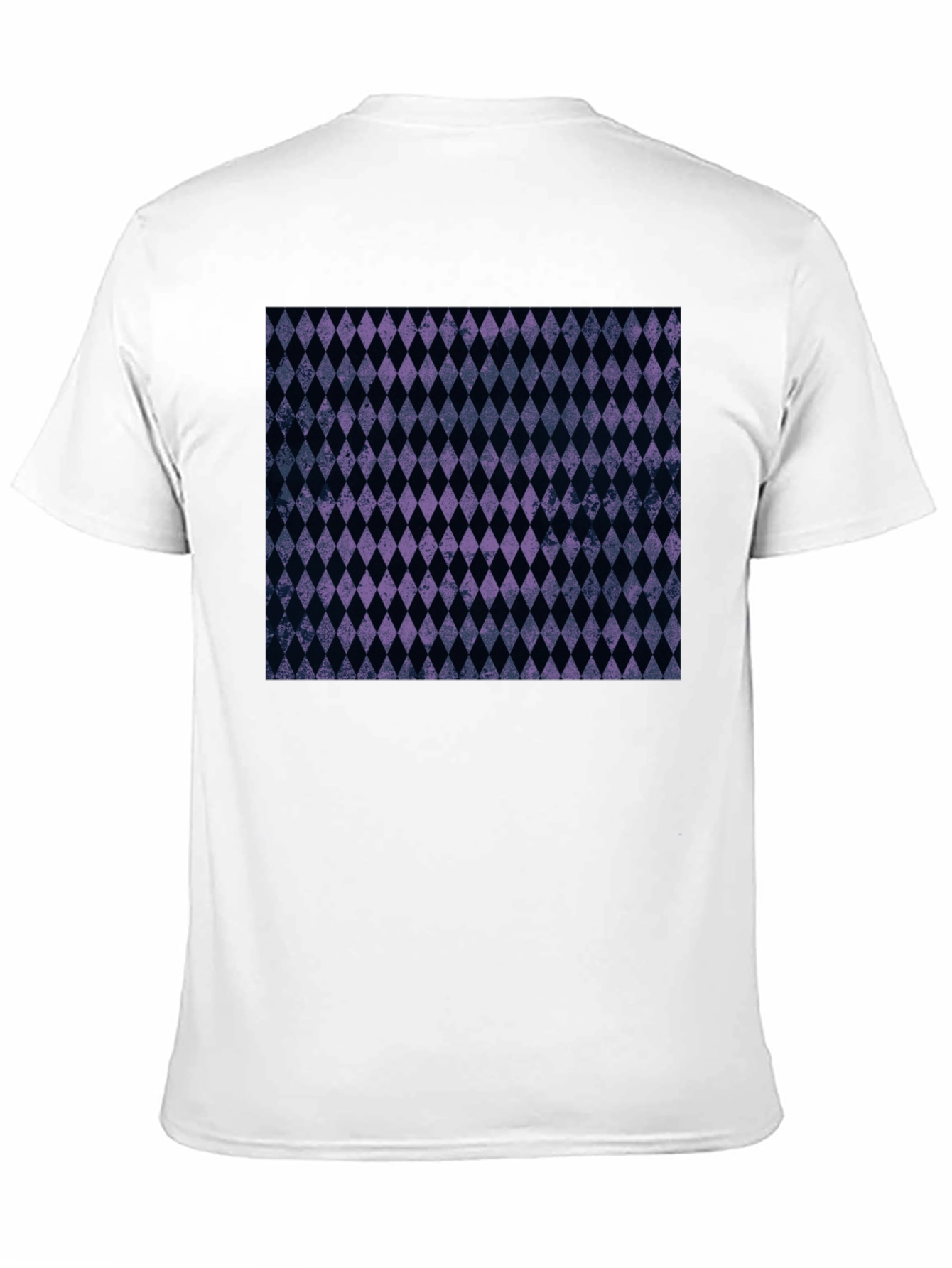 Black Diamond Pattern Black T-Shirt view 11