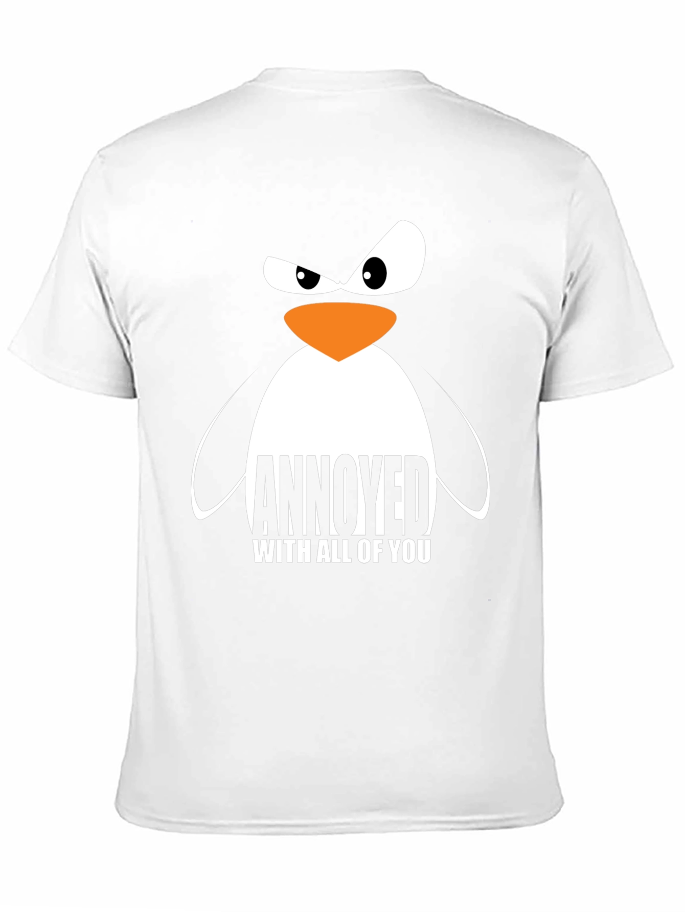 Black Annoyed Penguin Graphic T-Shirt view 11