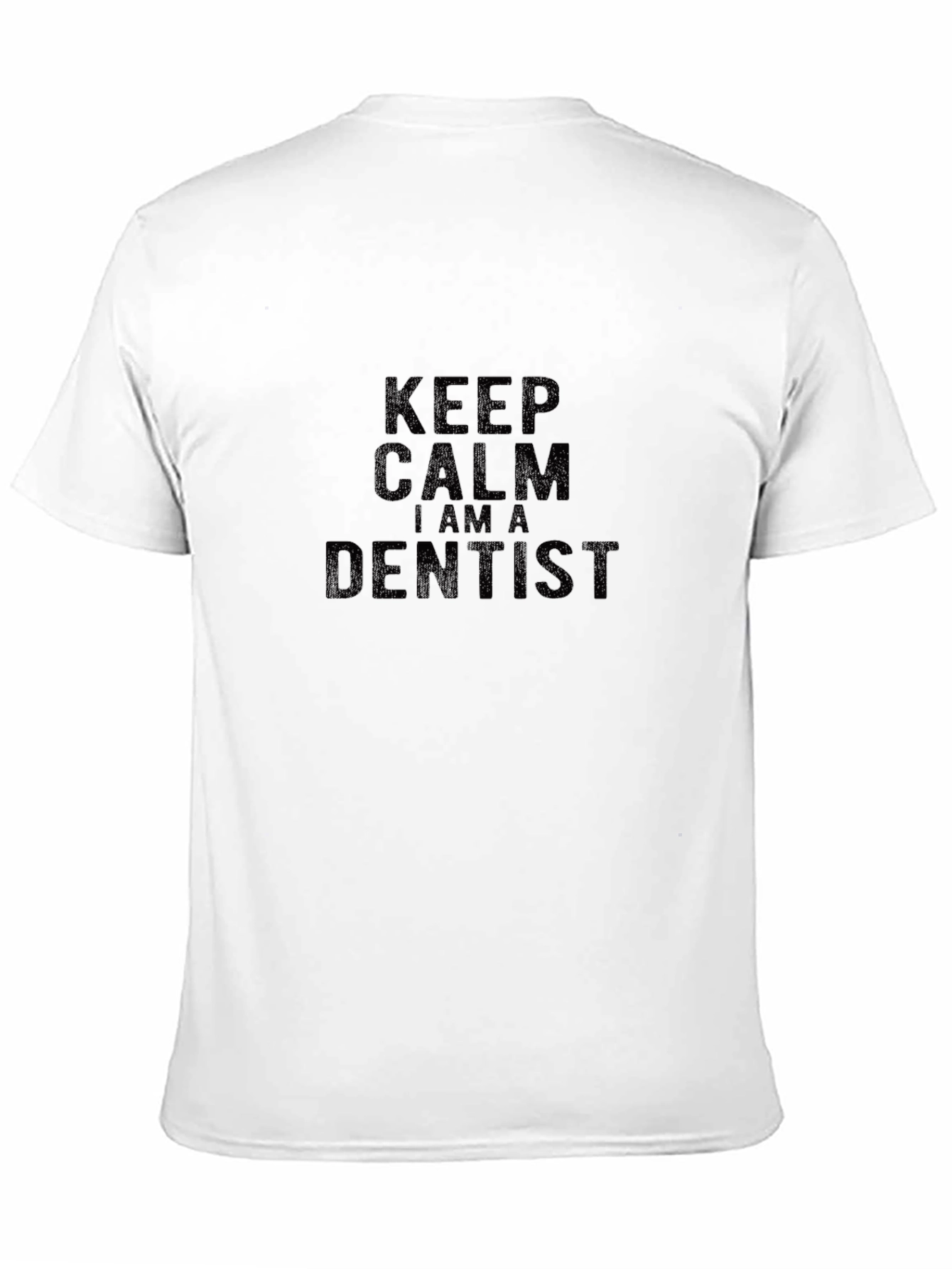Black Keep Calm I'm a Dentist Black T-Shirt view 11